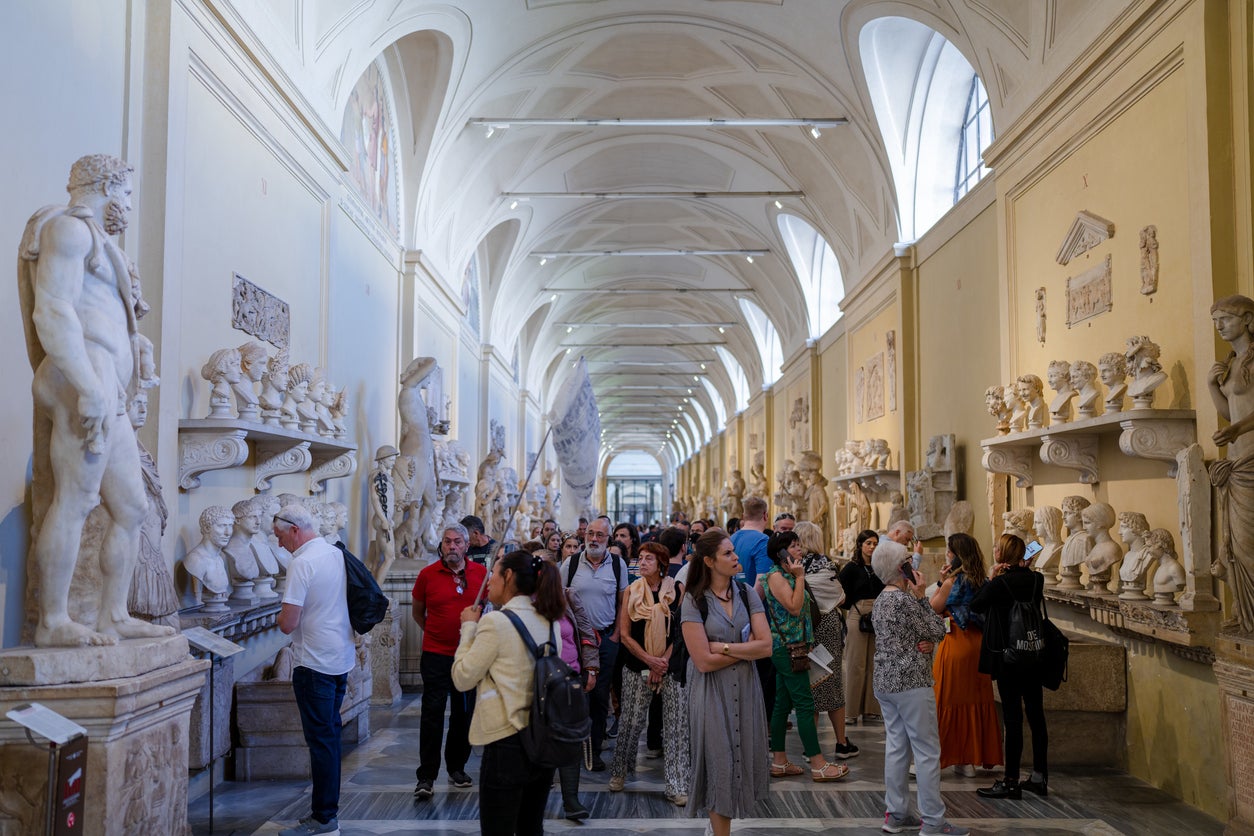 Inside the Chiaramonti Museum