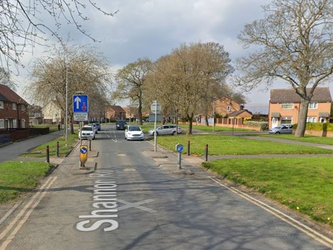 Shannon Road in Hull, where two men were arrested