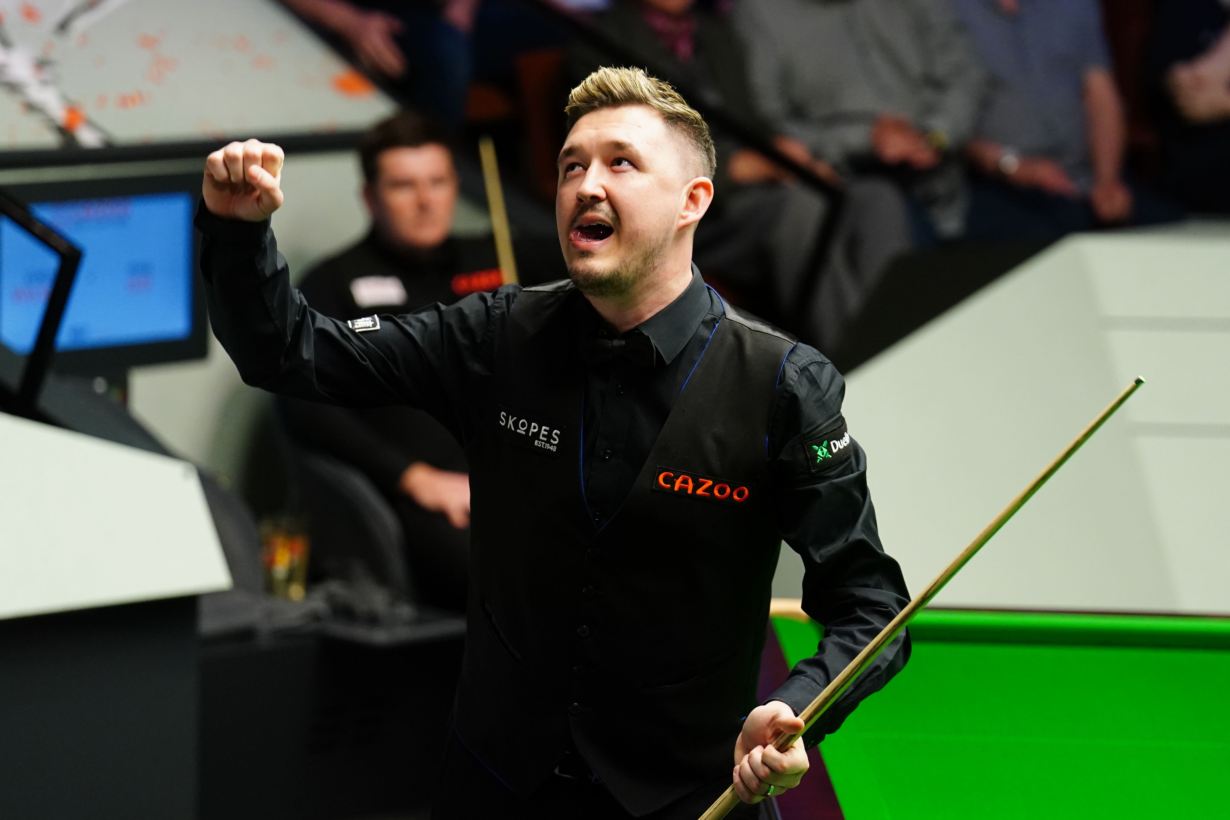 Kyren Wilson made the 13th maximum at the Crucible (Mike Egerton/PA)