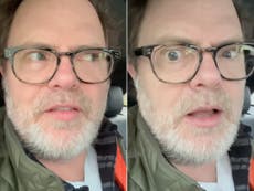 Rainn Wilson reveals what he said to flight passenger watching The Office in viral video