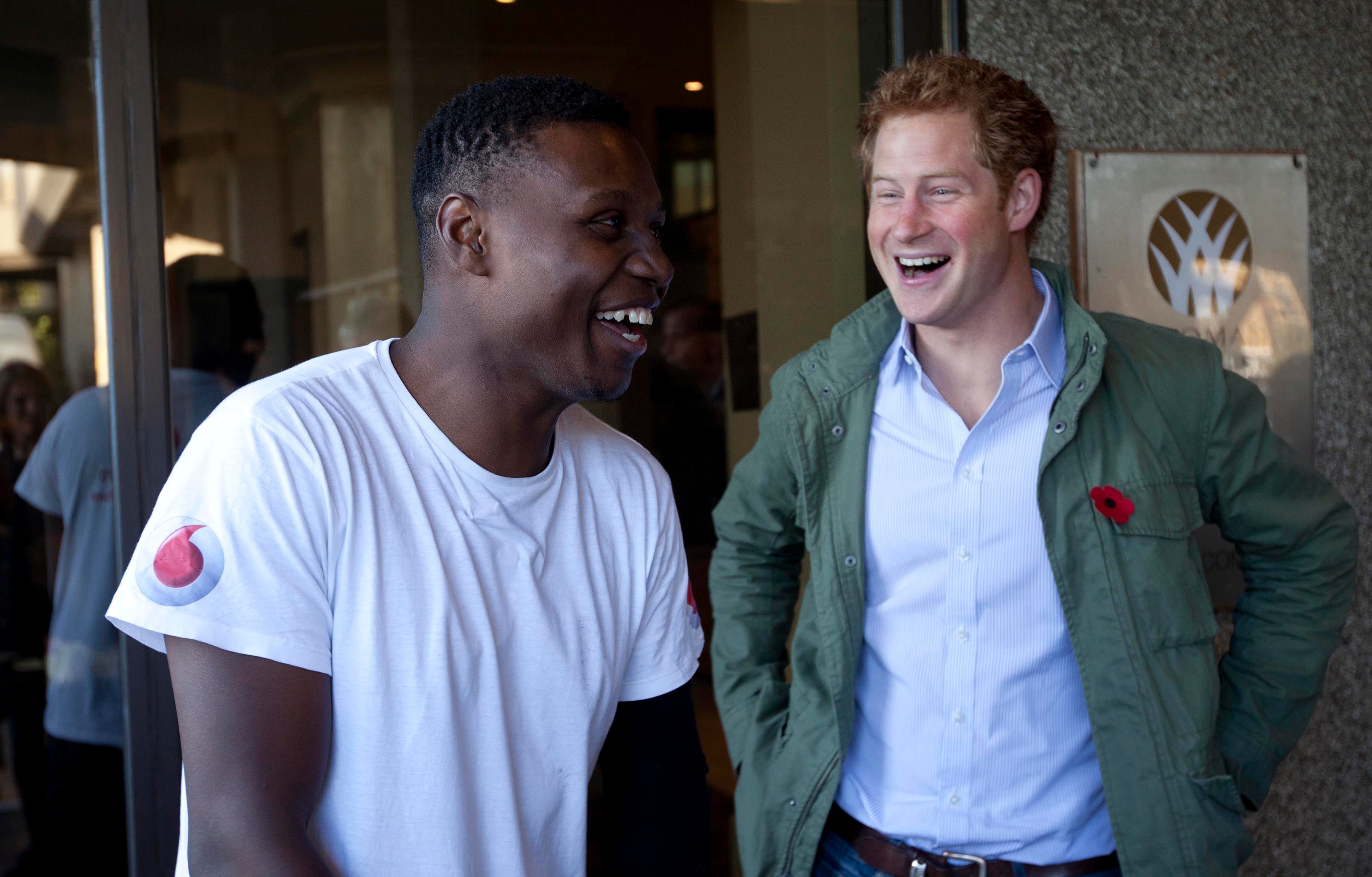 Marine McBean meets Prince Harry after his tour of Afghanistan