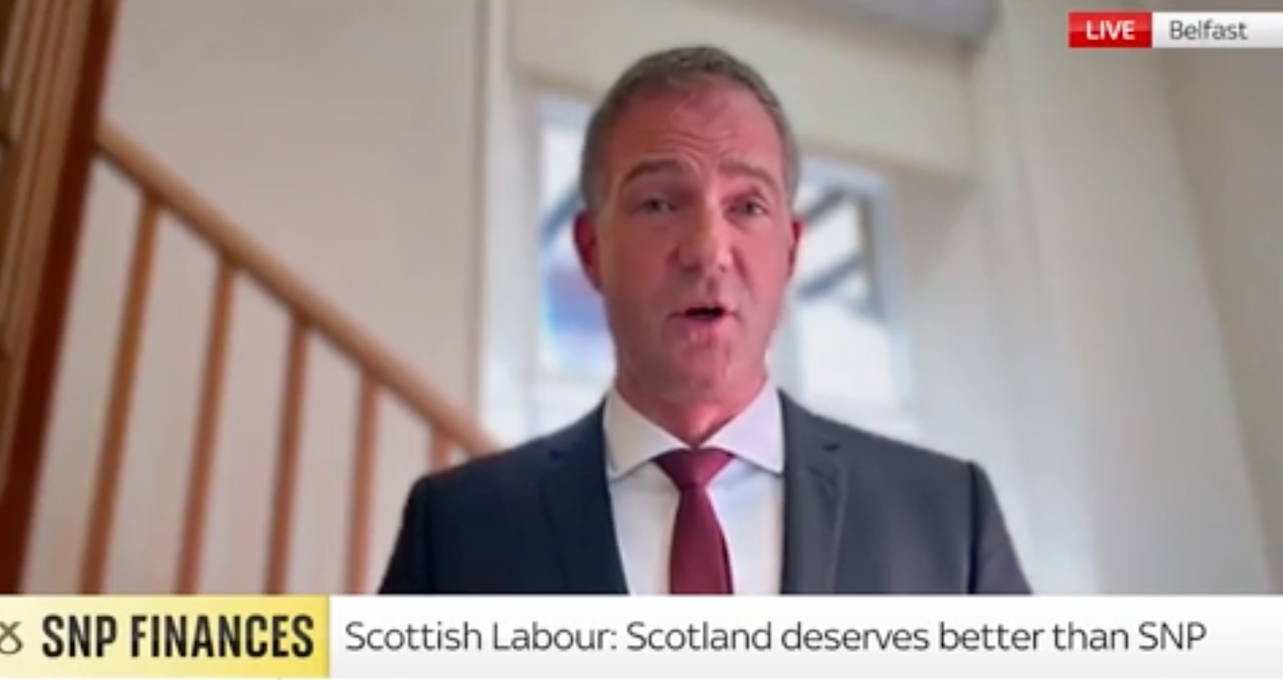 The Labour MP made the mistake during an interview with Sky News on Wednesday morning