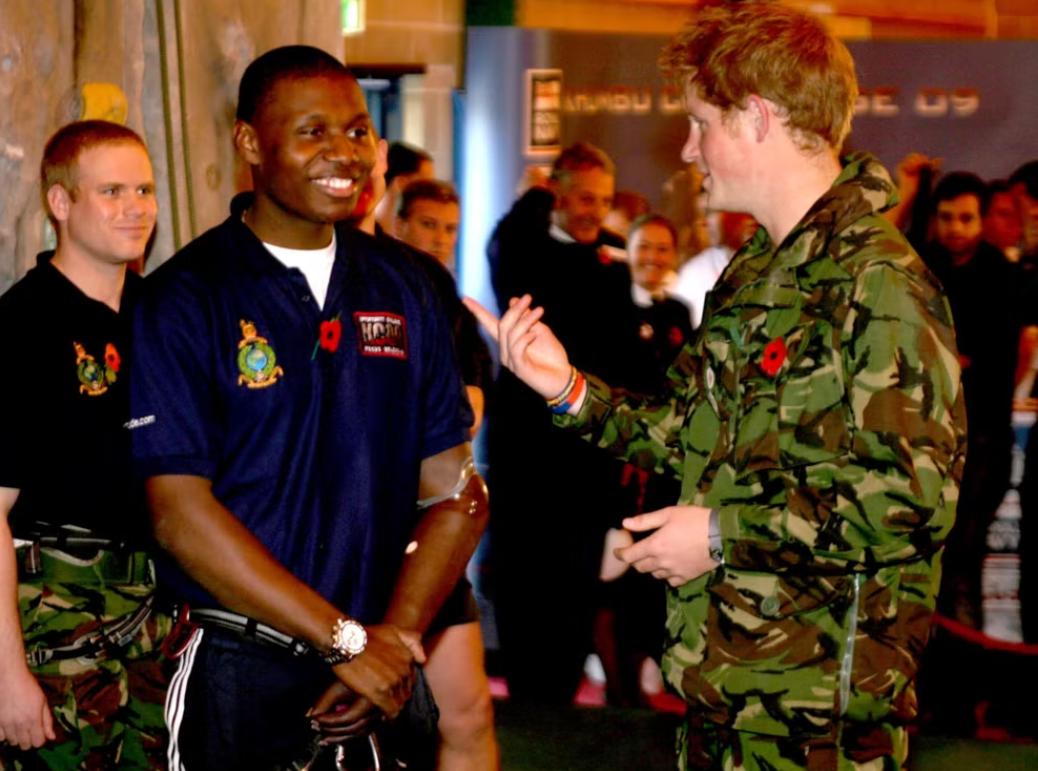 Prince Harry with Ben McBean