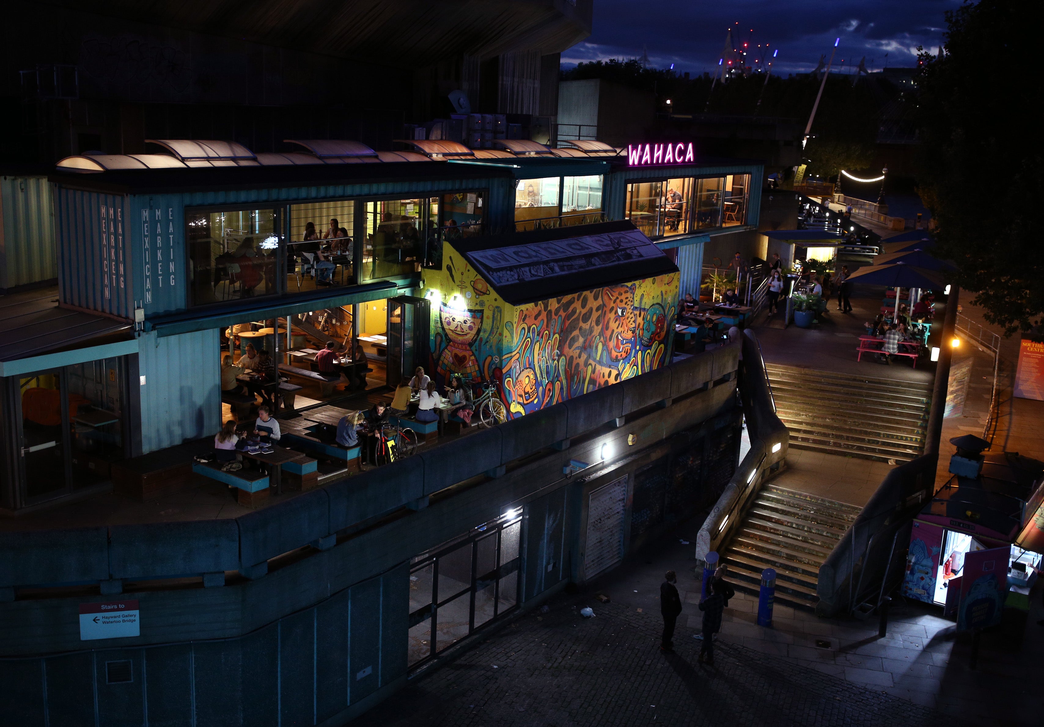 Wahaca restaurant in South Bank, central London