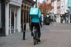 Deliveroo sees orders fall further as demand eases