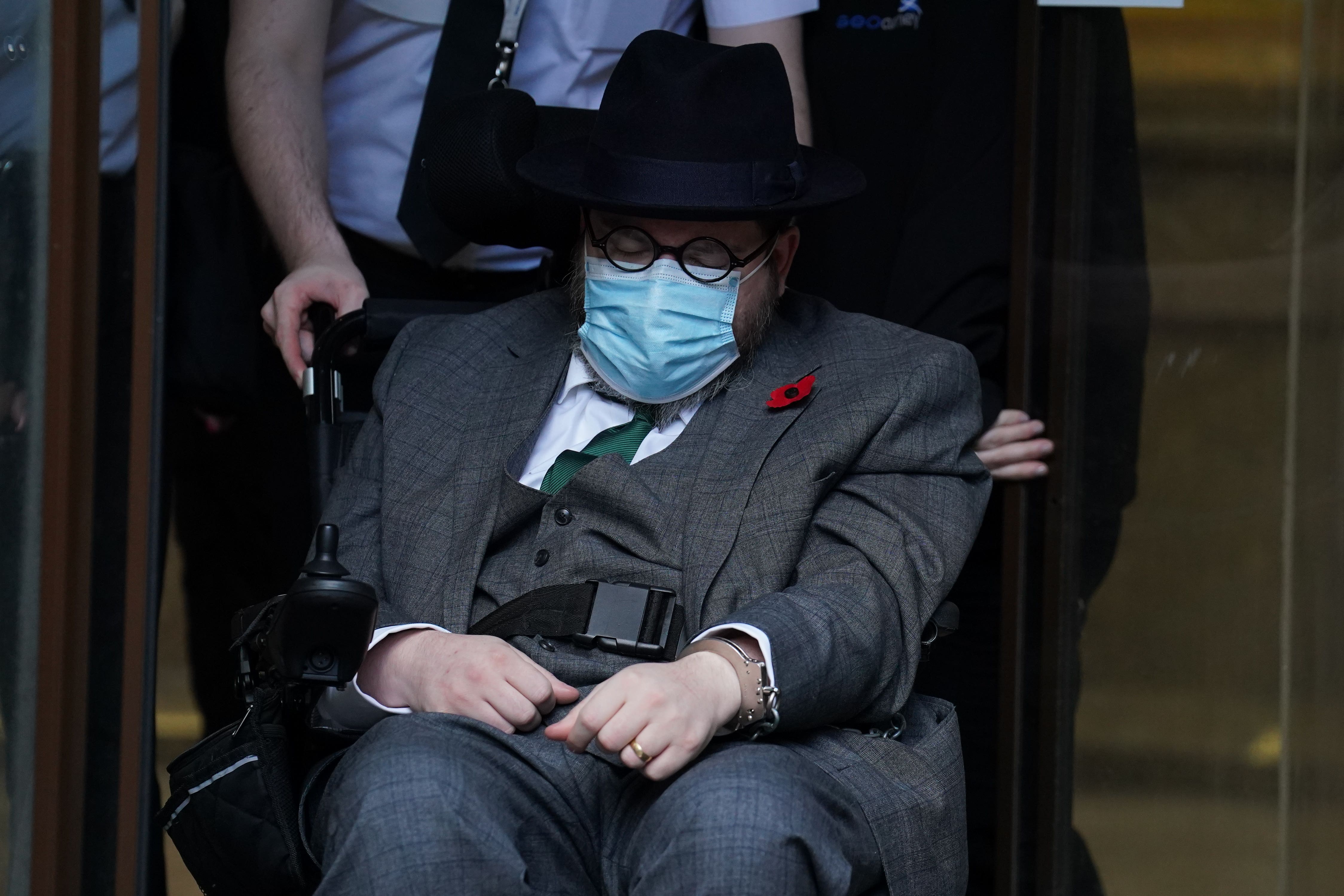 Nicholas Rossi leaves an earlier hearing at Edinburgh Sheriff Court (Andrew Milligan/PA)