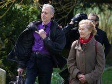 Paul O’Grady funeral attended by friends including Alan Carr and Ronnie Wood