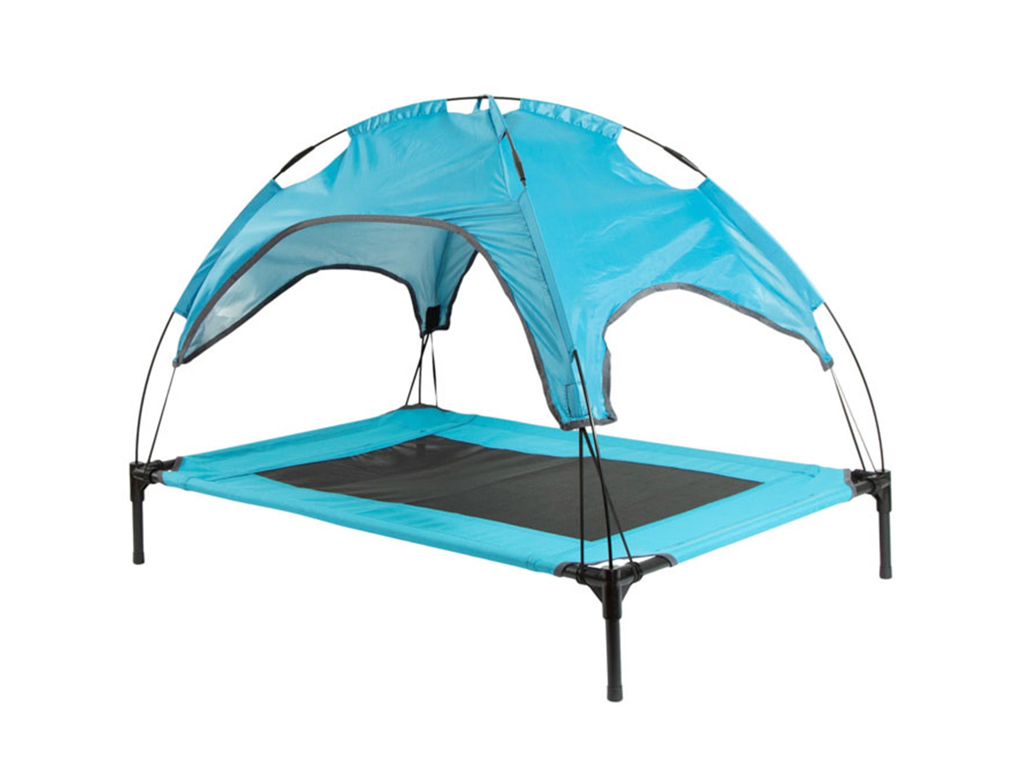 Pets at Home cool club raised air dog bed with UV canopy