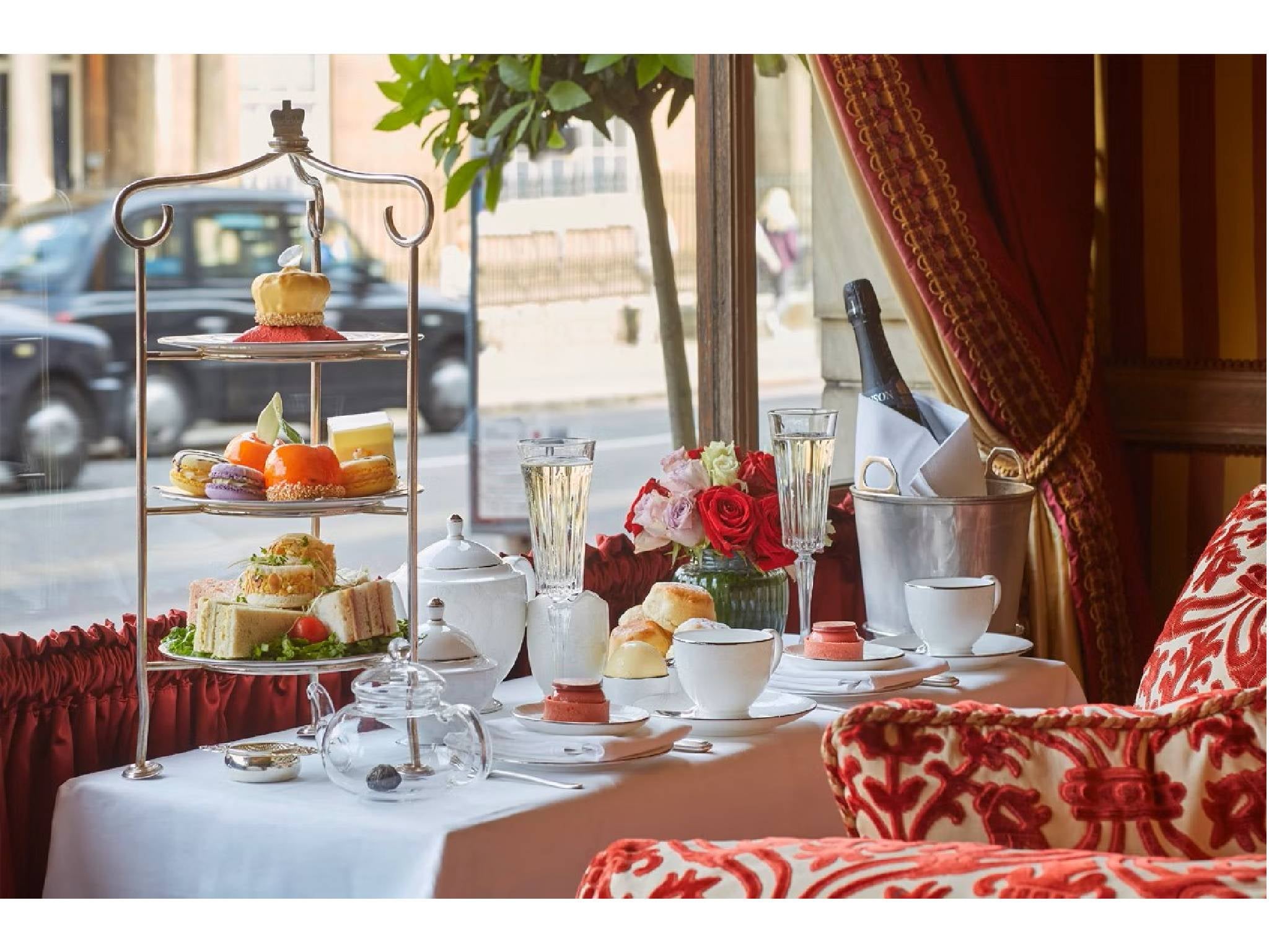 Enjoy coronation afternoon tea while looking out onto Buckingham Palace