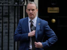 Why did Dominic Raab resign?