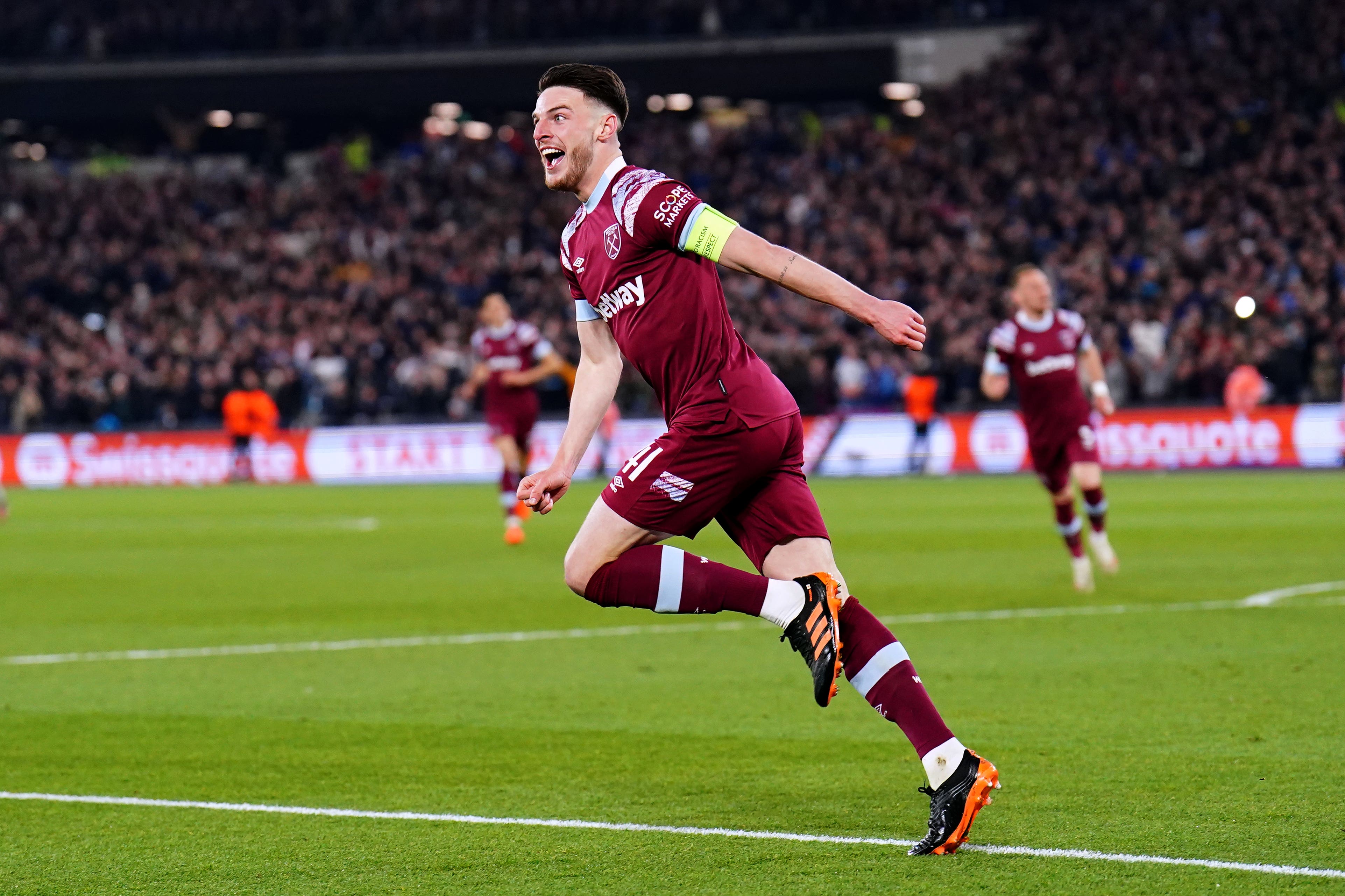 Declan Rice scored against Gent (Zac Goodwin/PA)