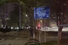 Moment Russian warplane accidentally bombs its own city