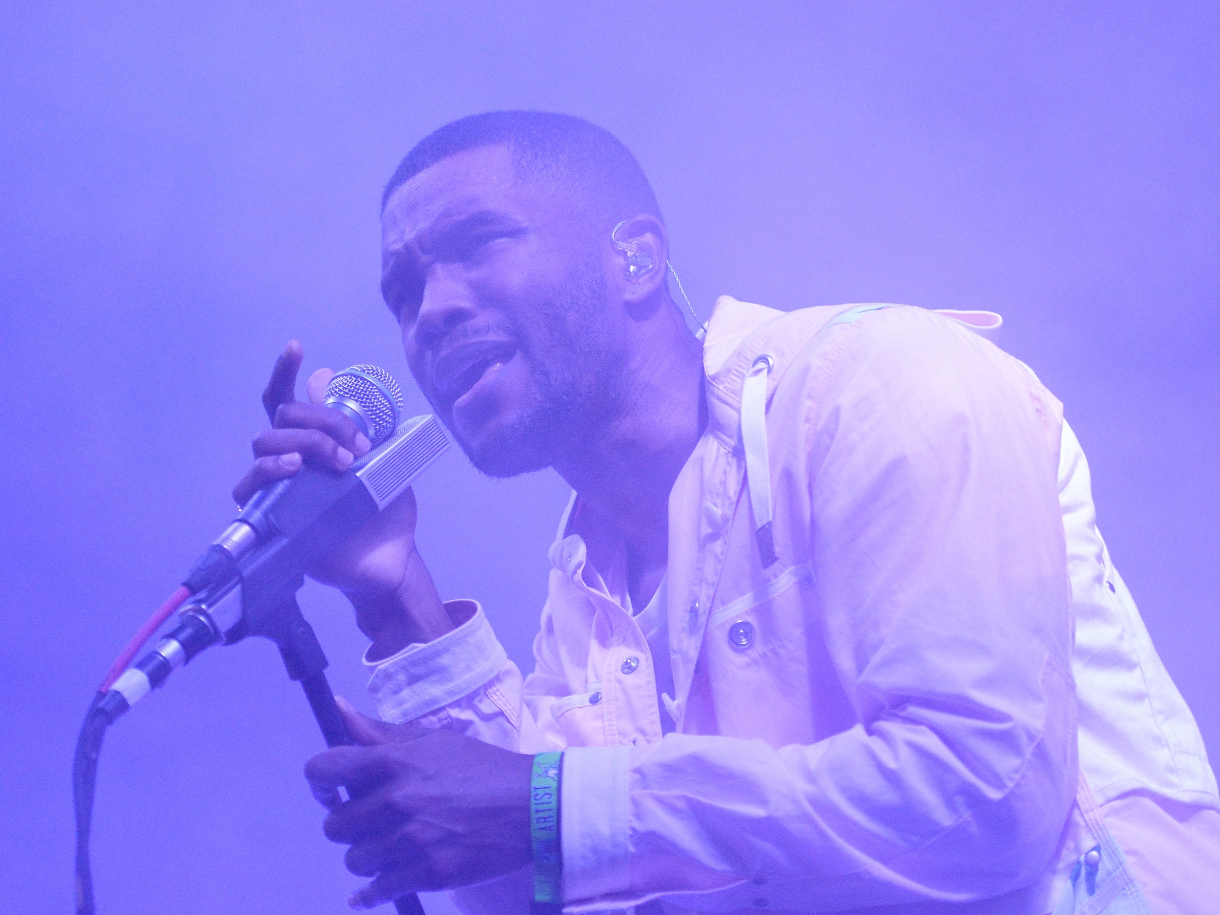 Frank Ocean performing at Bonnaroo in 2014