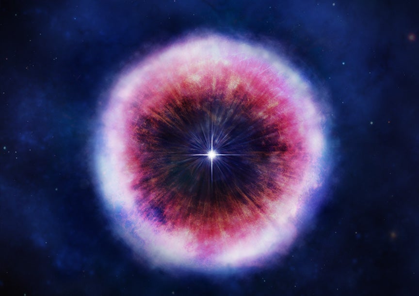 Illustration of Supernova Remnant