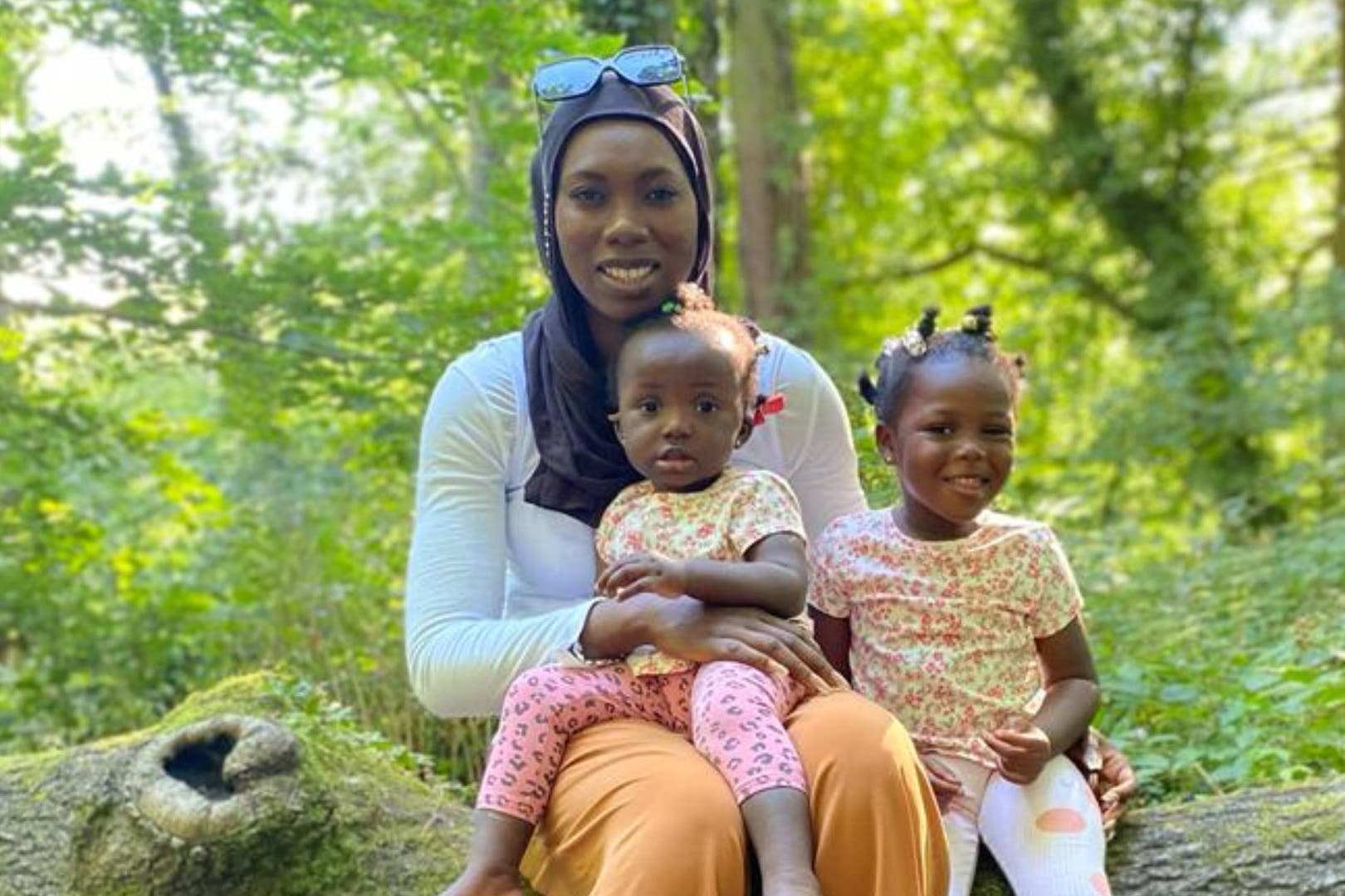 Fatoumatta Hydara with her children Naeemah Drammeh, aged one, left, and Fatimah Drammeh (Nottinghamshire Police/PA)