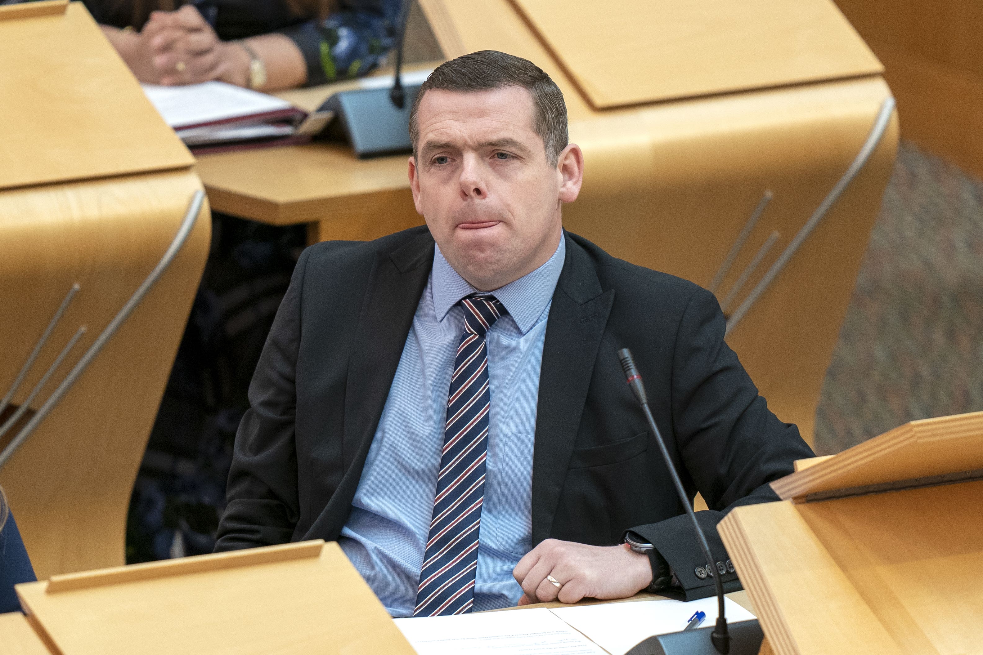 Douglas Ross in the Scottish Parliament(Jane Barlow/PA)