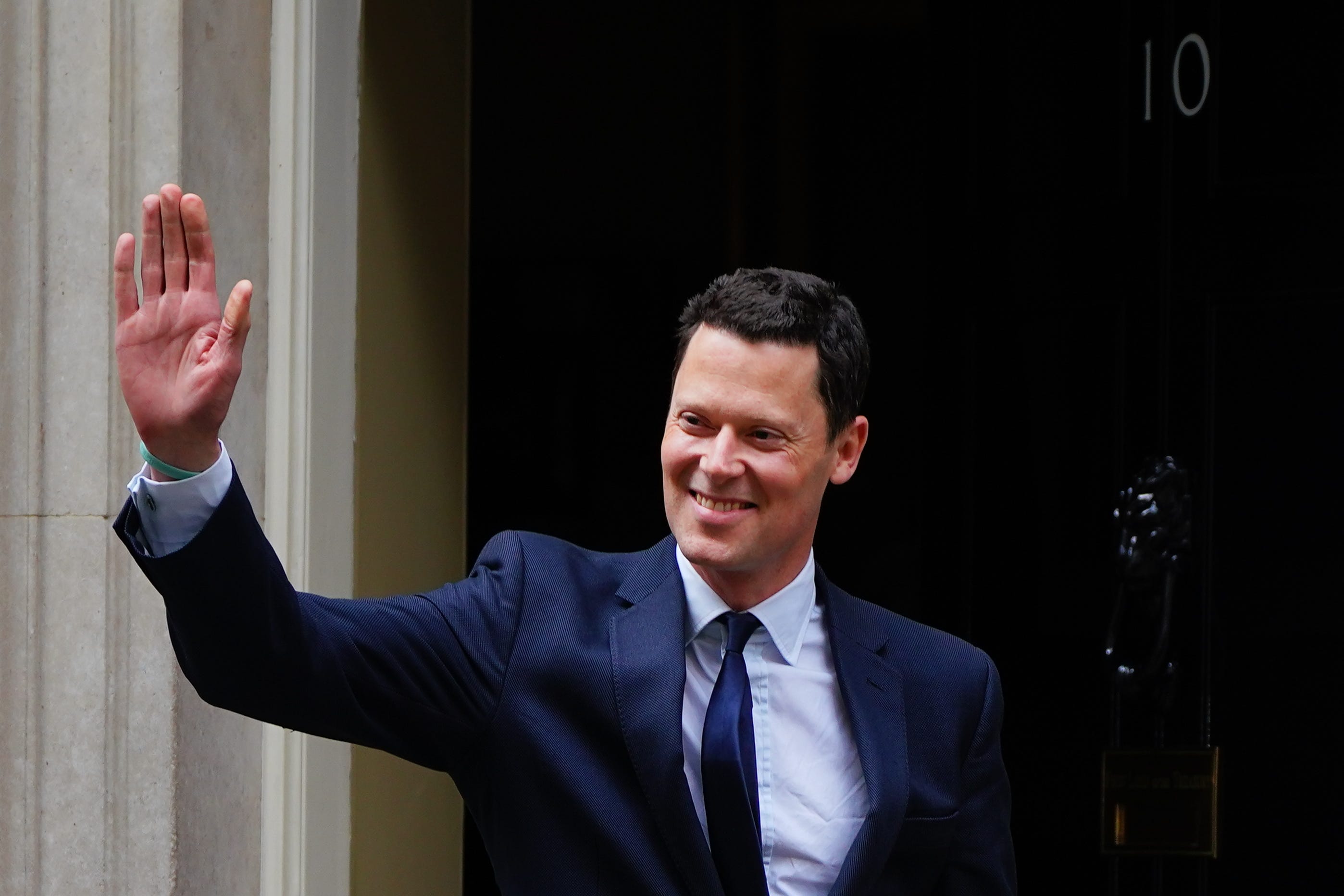 Alex Chalk leaving 10 Downing Street, London. He takes over as the new Justice Secretary (Aaron Chown/PA)