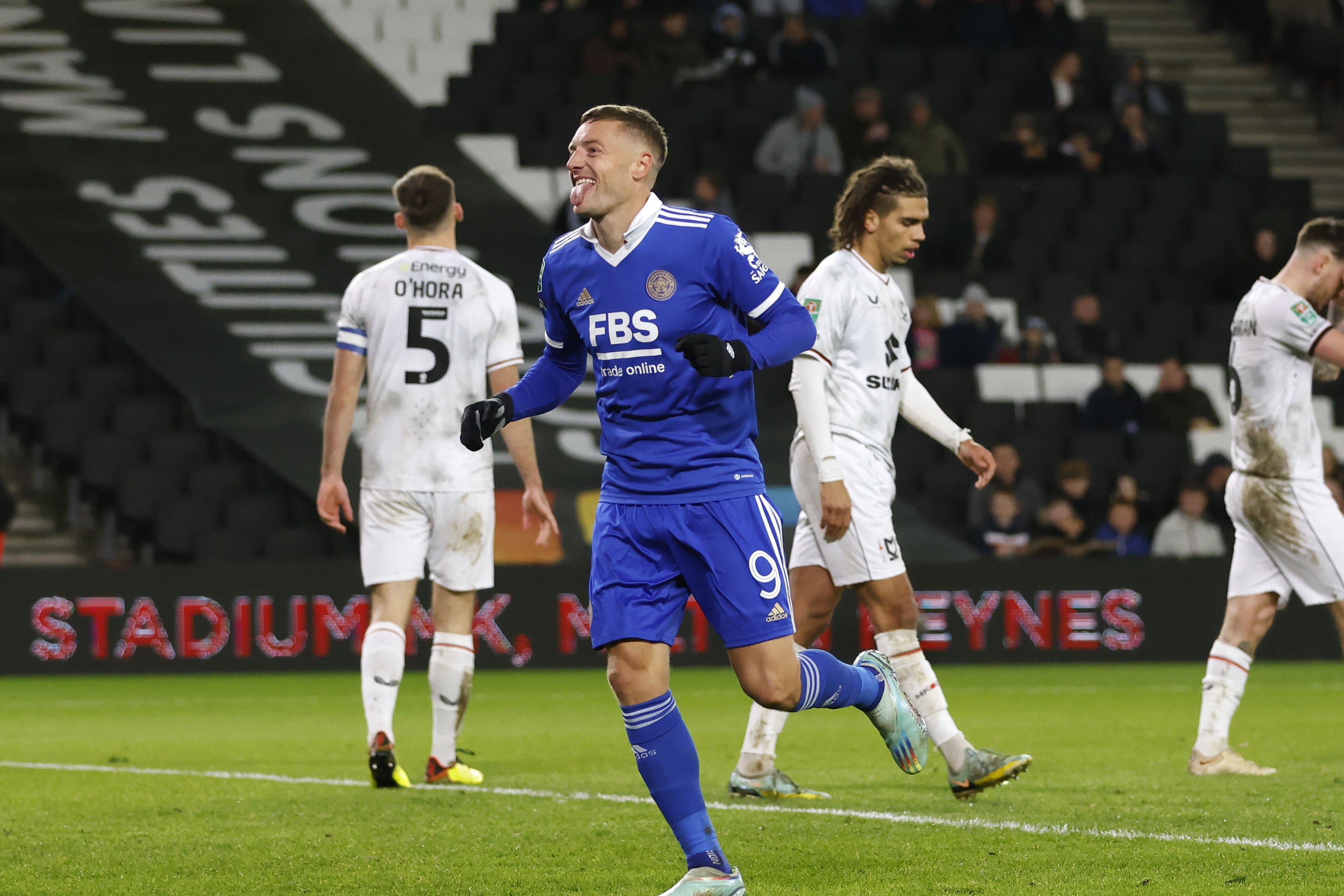 Jamie Vardy has scored just four times in all competitions this season (Steven Paston/PA)