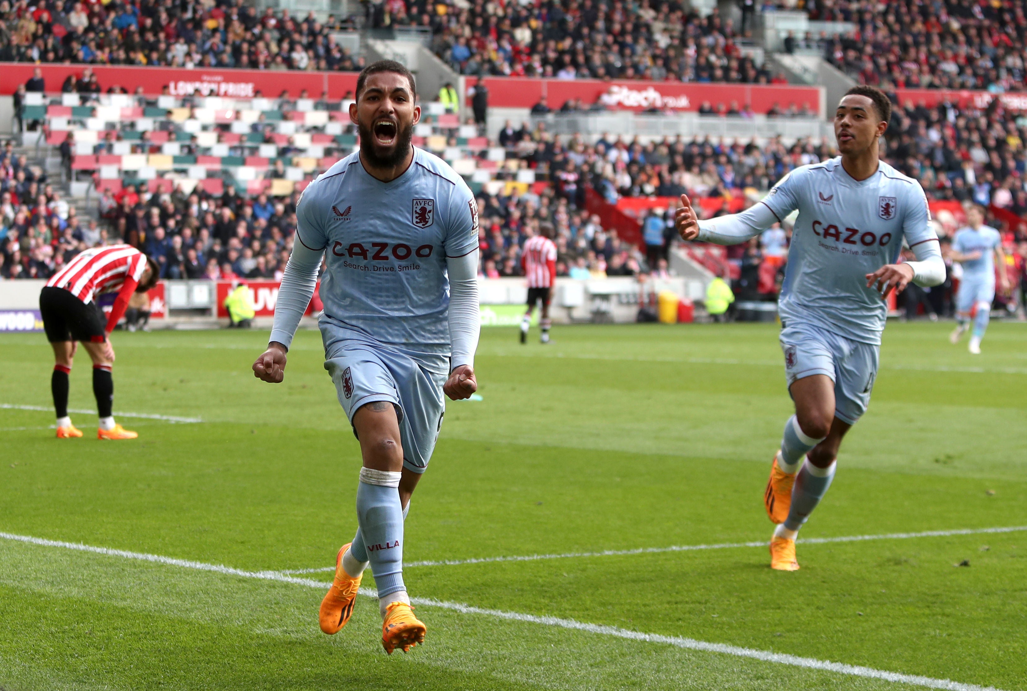 Aston Villa snatched a draw at Brentford