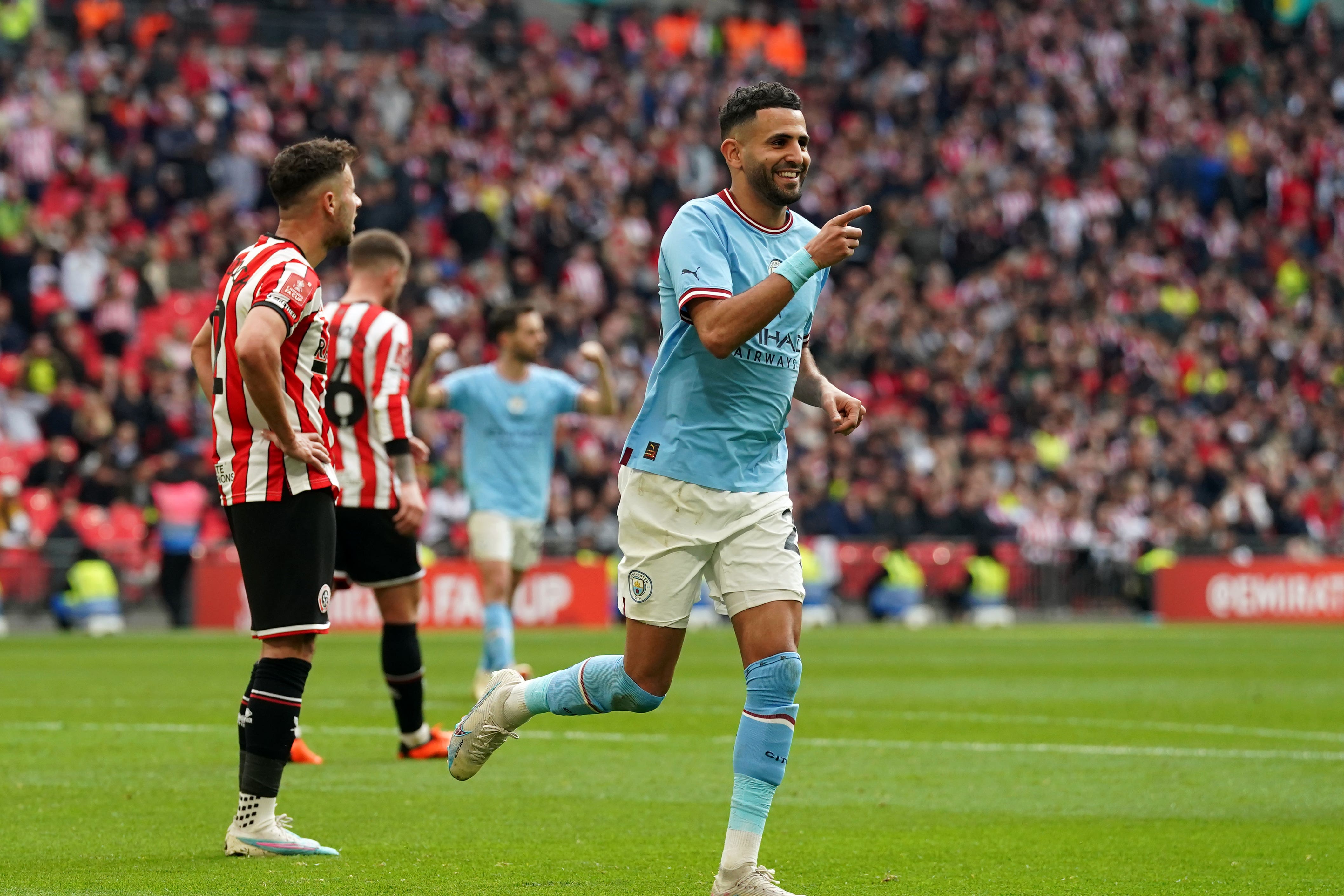 Manchester City and Riyad Mahrez had a good day at Wembley