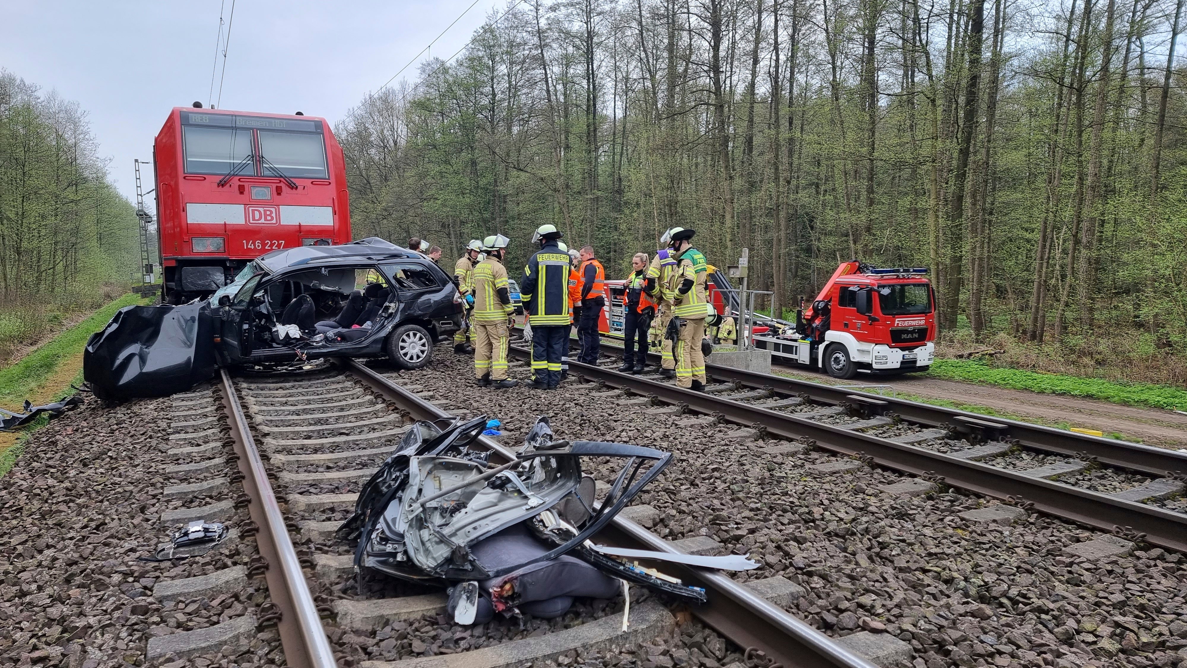 Germany Train Hits Car