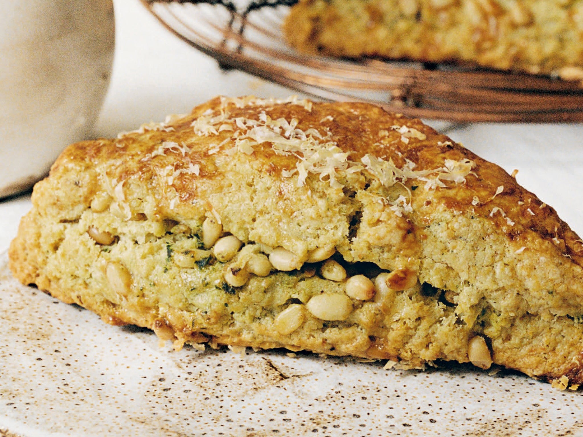 You can put just about any combination of cheese and herbs into a buttery scone and get great results