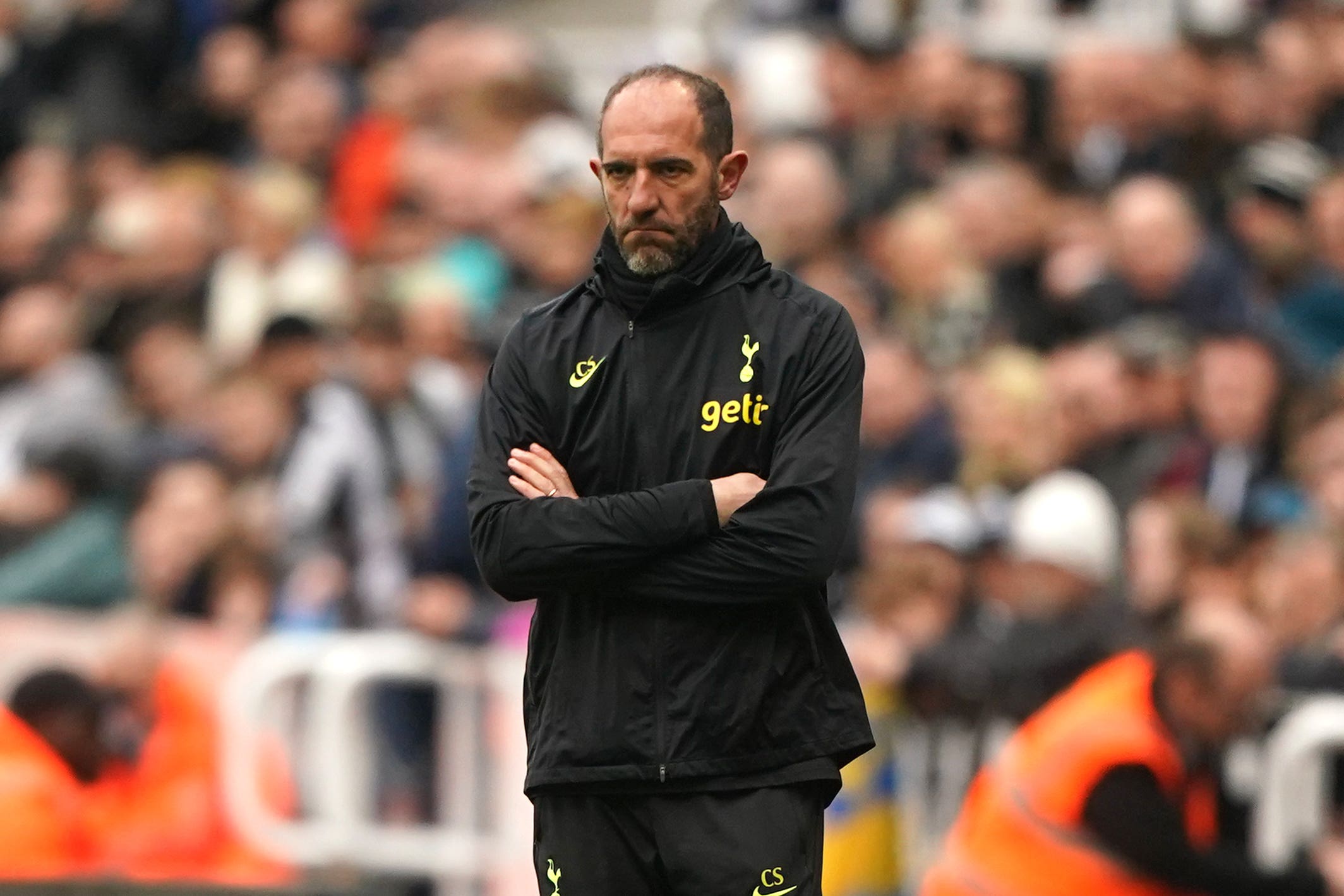 Cristian Stellini watched Tottenham lose 6-1 at Newcastle (Owen Humphreys/PA)