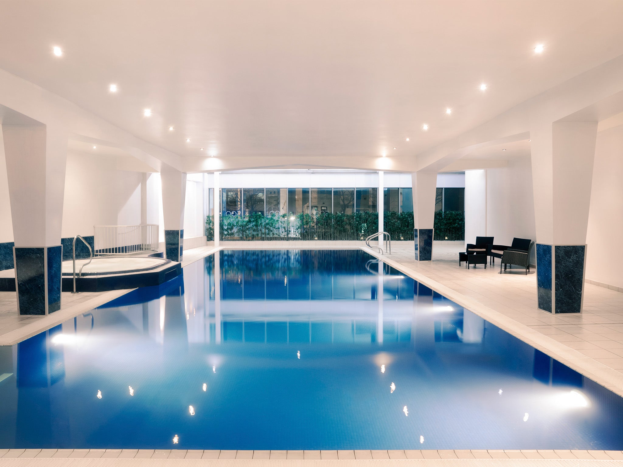 Mercure Holland House’s pool stretches across 18m