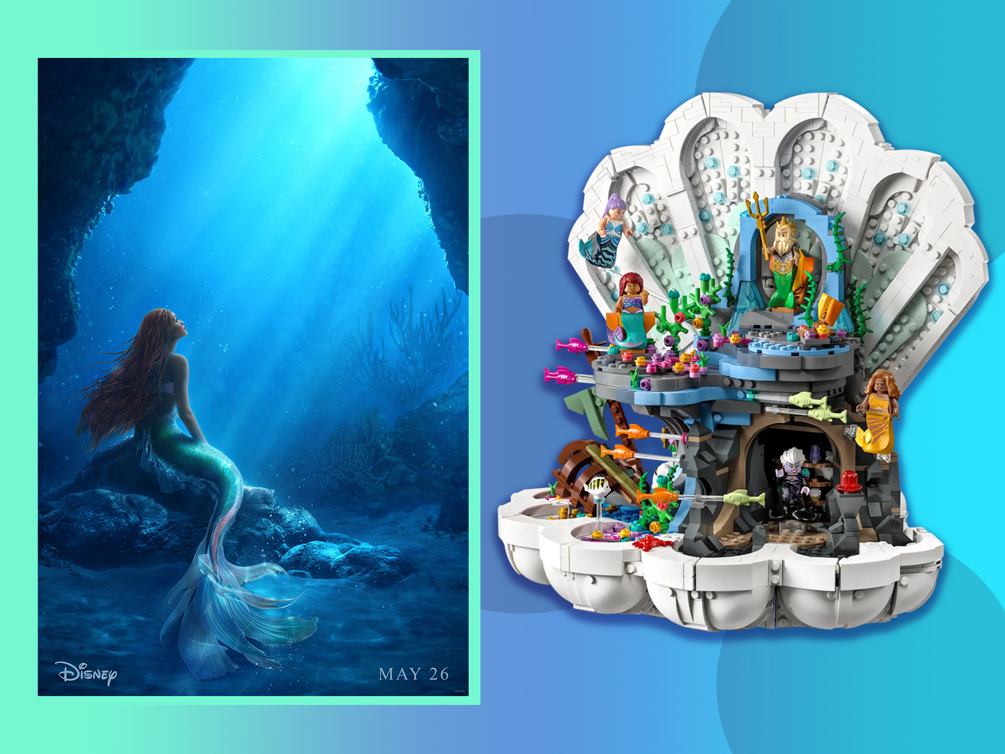 The 1,808-piece set looks like an underwater masterpiece