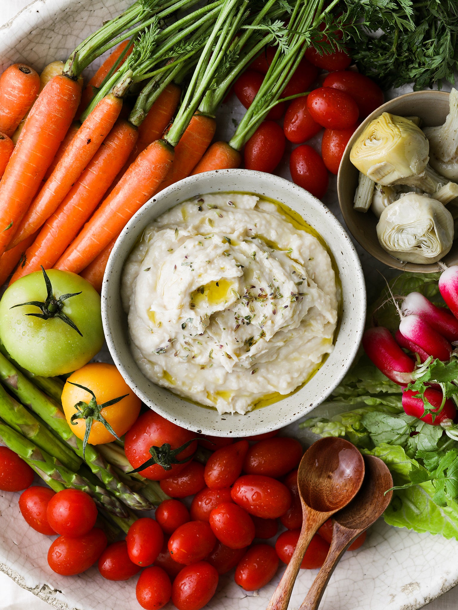 Brindisa’s butter bean and marinated artichoke dip