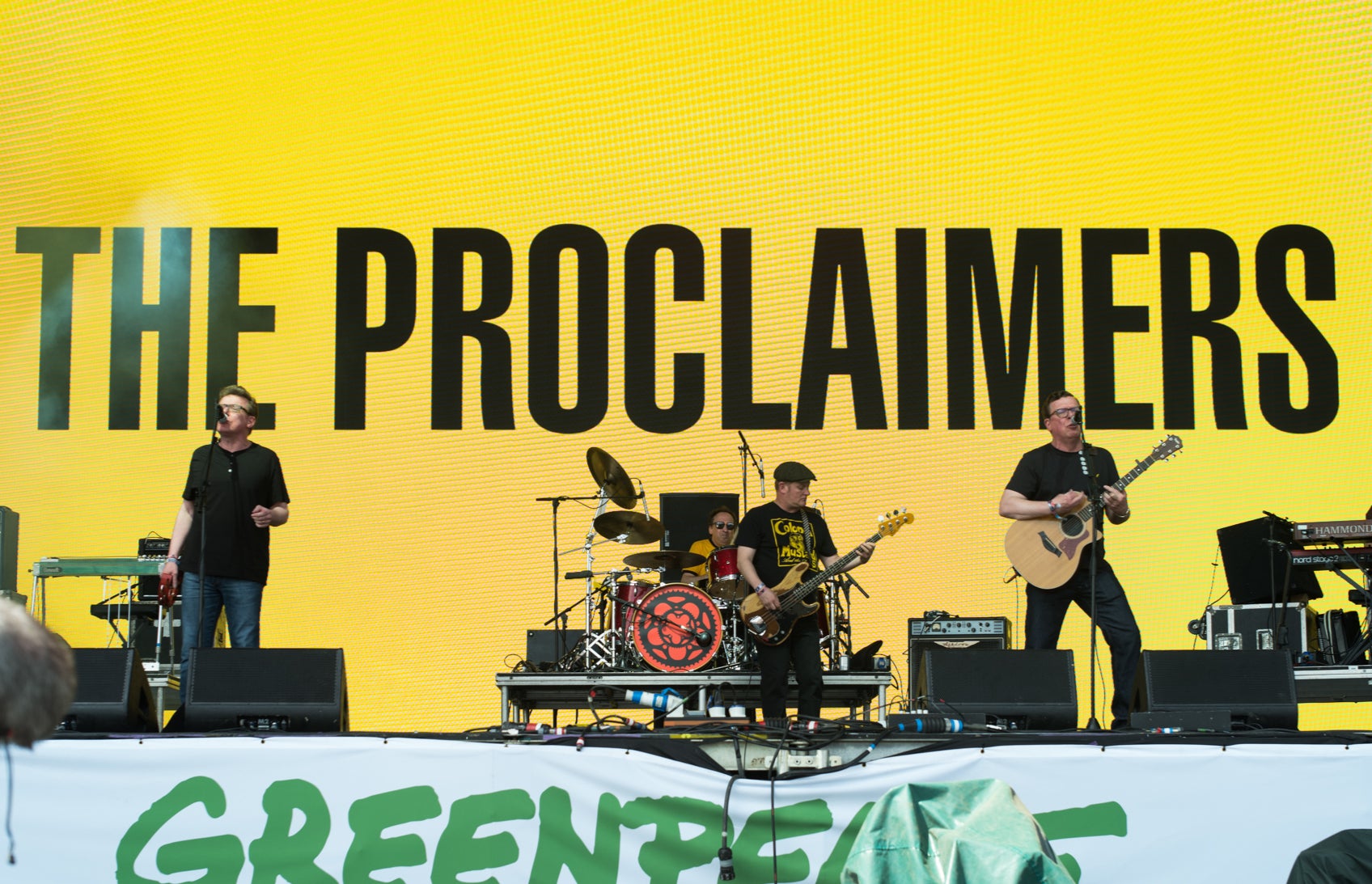 The Proclaimers on stage at Glastonbury in 2019