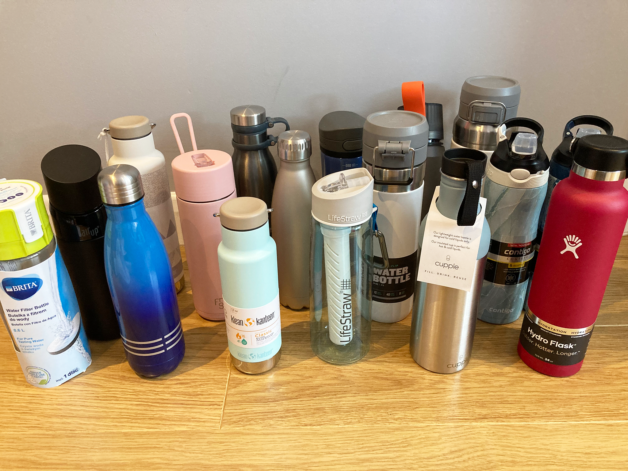 Reusable water bottles