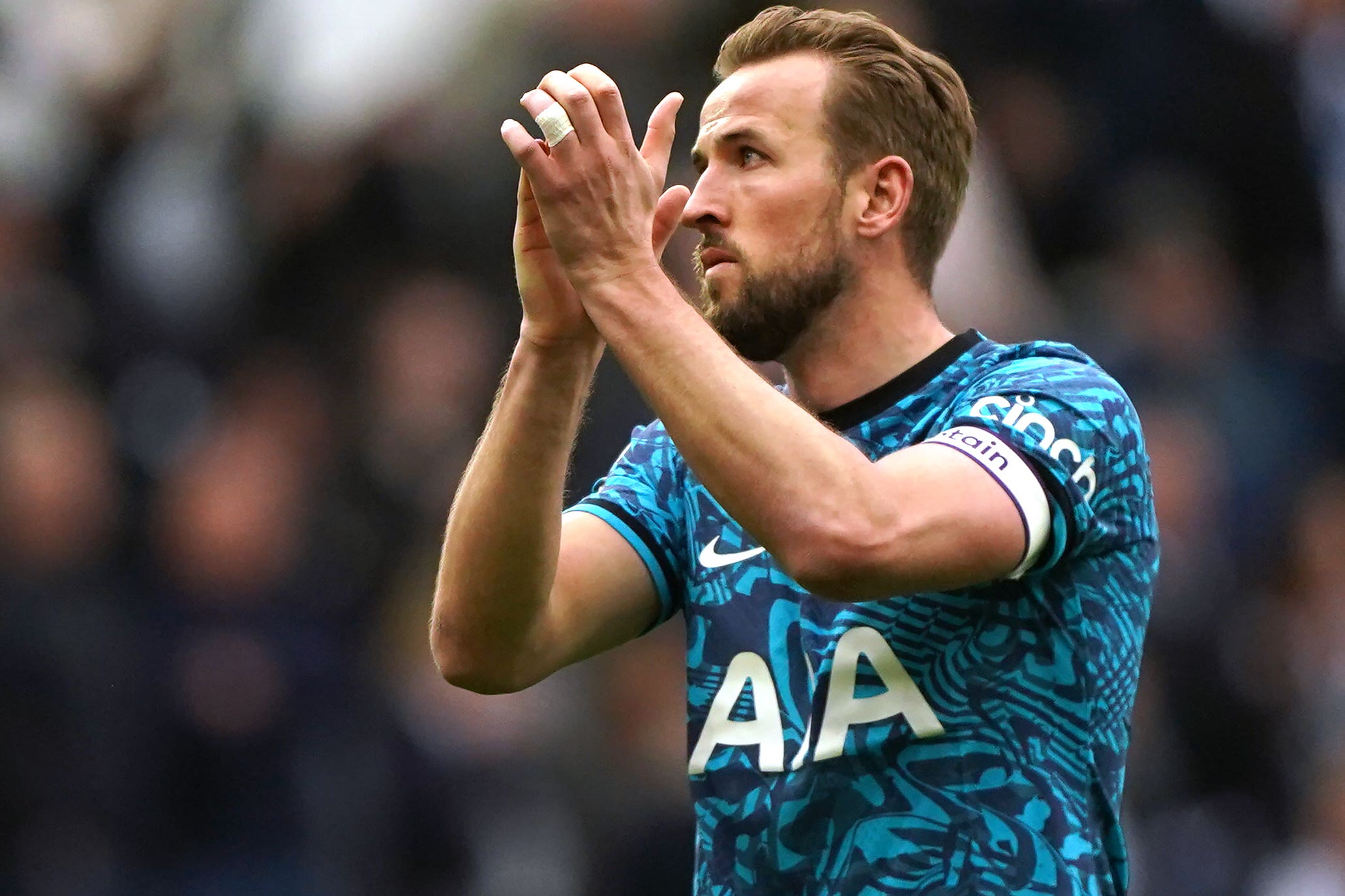 Tottenham Hotspur’s Harry Kane (Owen Humphreys/PA)