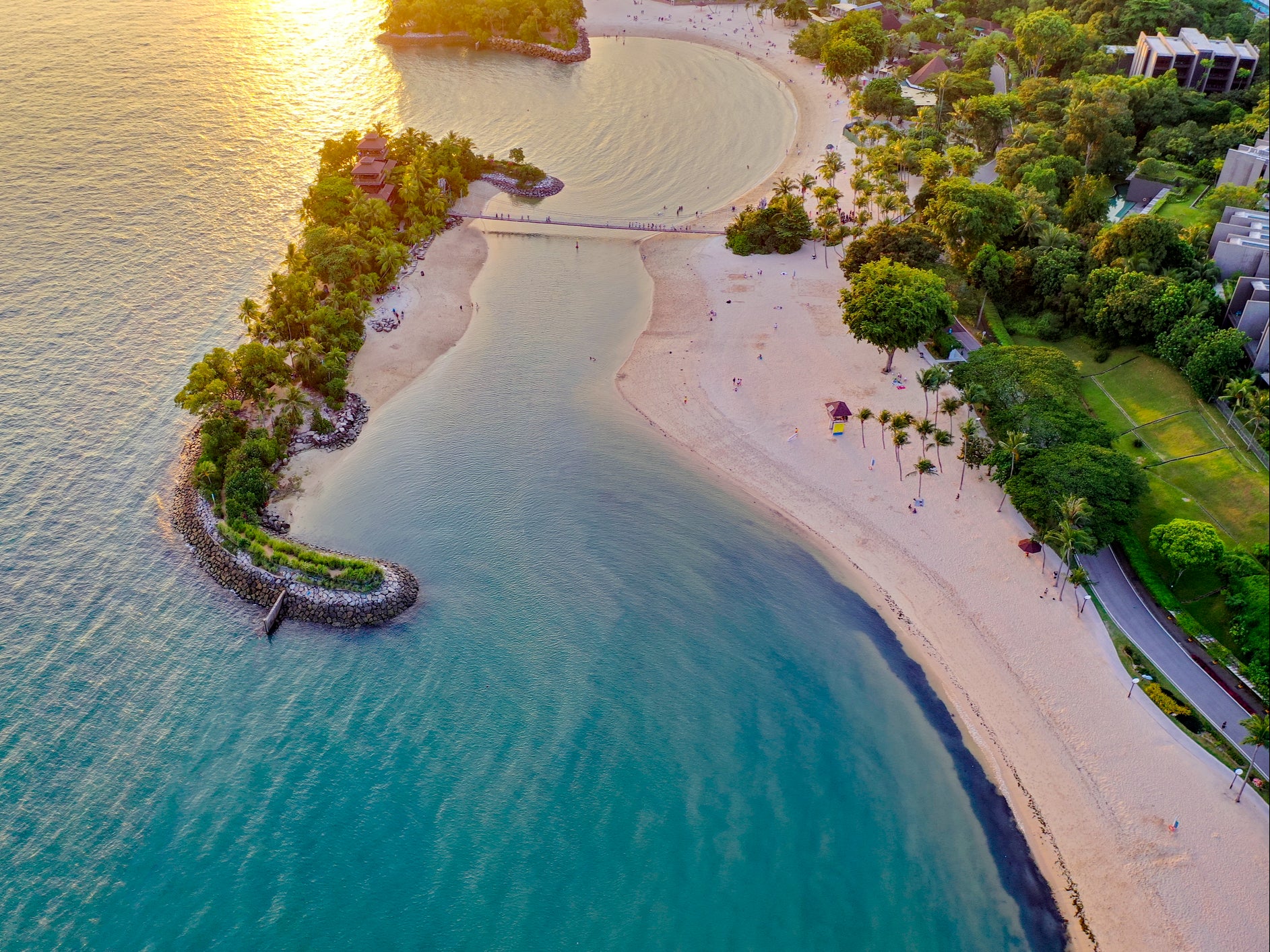 Sentosa Island is the city’s island resort