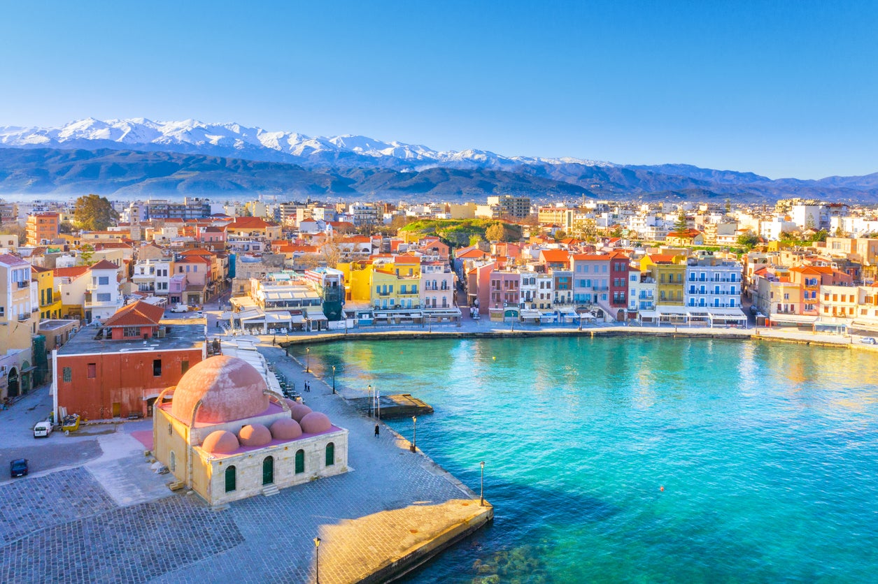 A view of Chania, a town in Crete