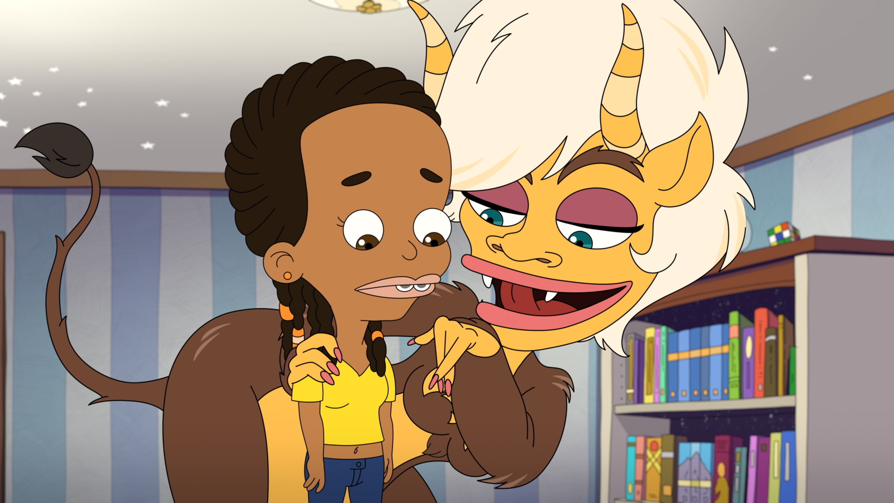 Missy (Ayo Edebiri) and Mona (Thandiwe Newton) in ‘Big Mouth'