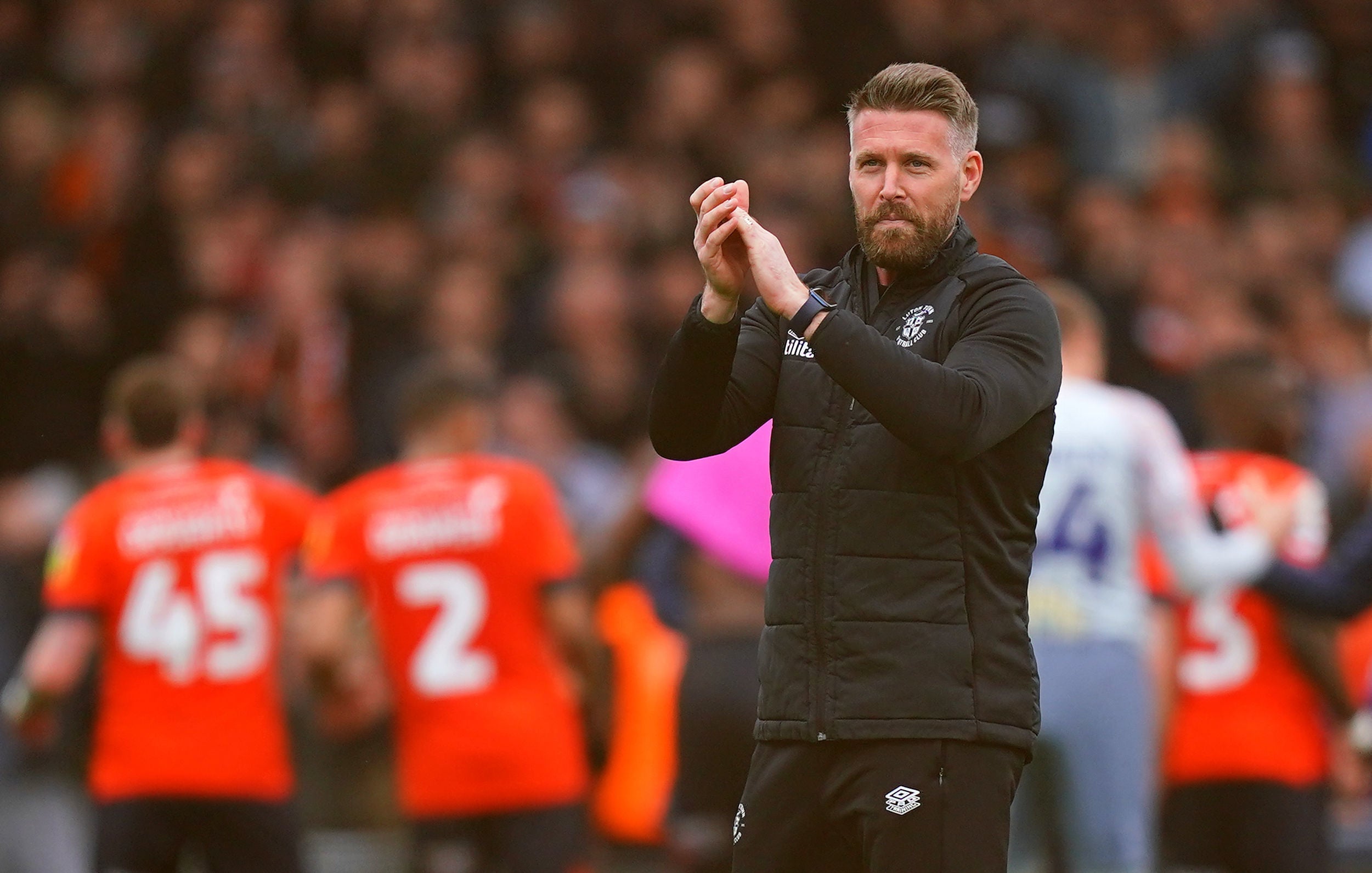 Luton manager Rob Edwards has steered the club into the Championship play-offs