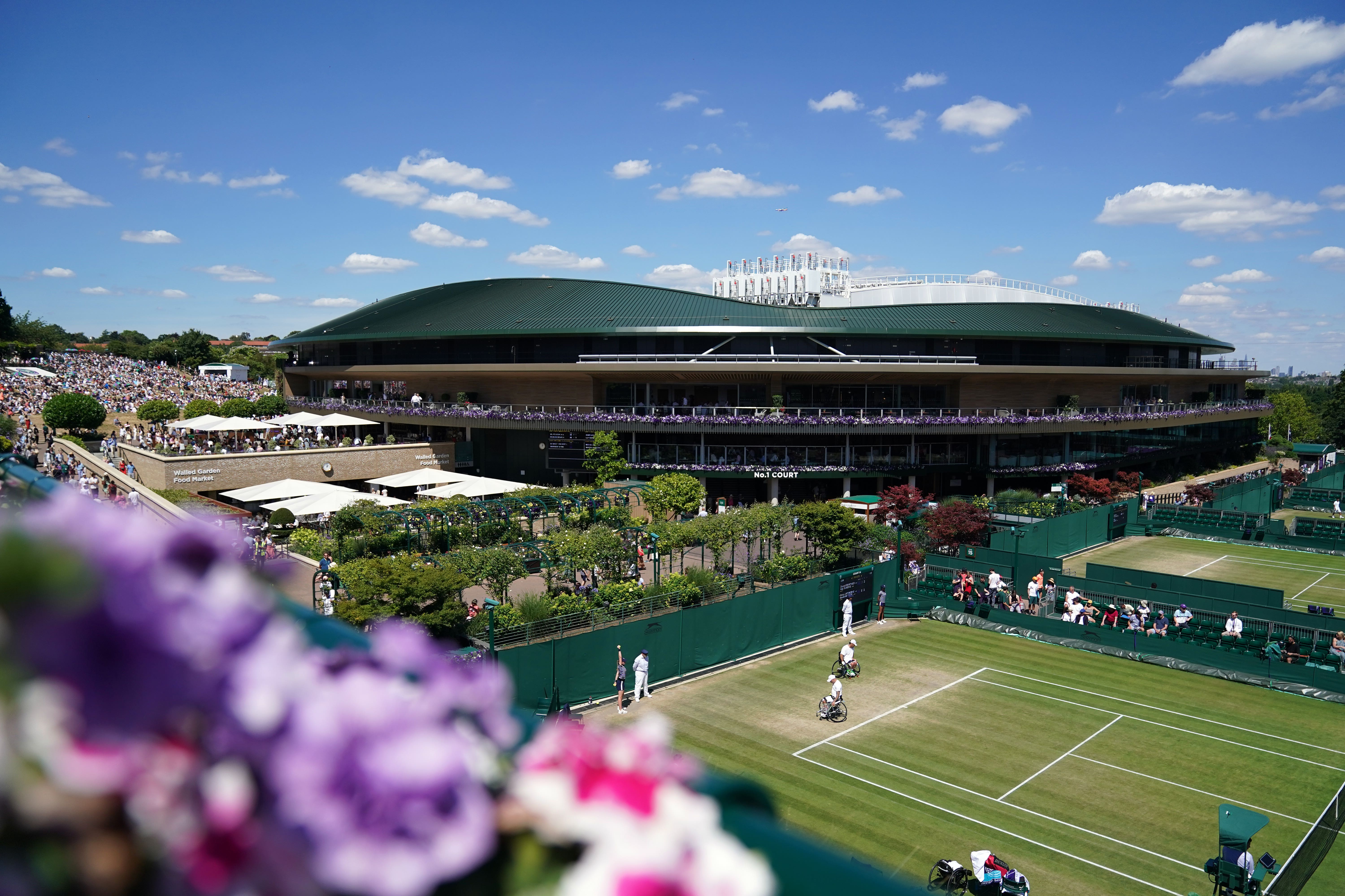 Ukrainian players will be given support by Wimbledon (Zac Goodwin/PA)