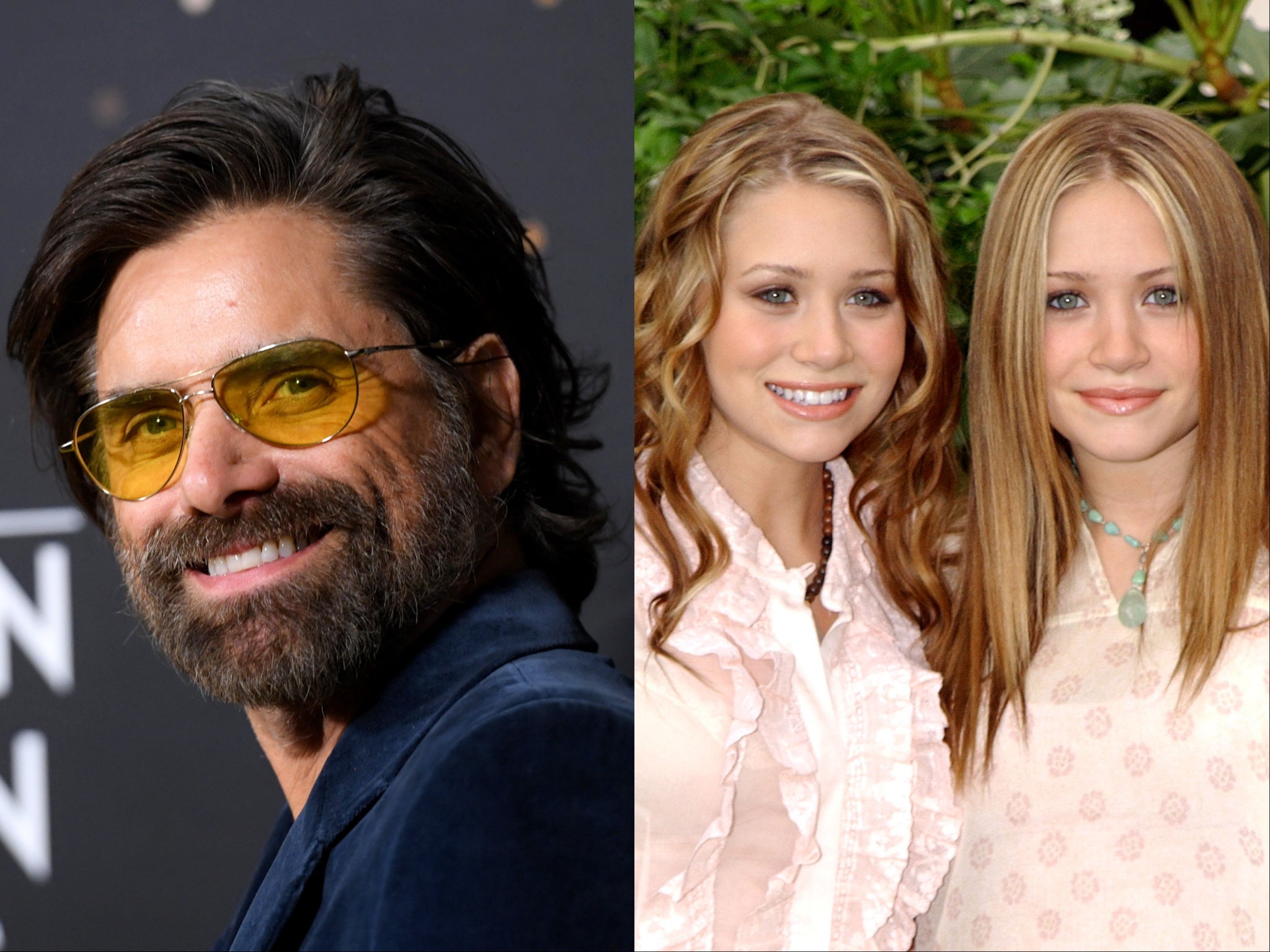 John Stamos and Mary-Kate and Ashley Olsen