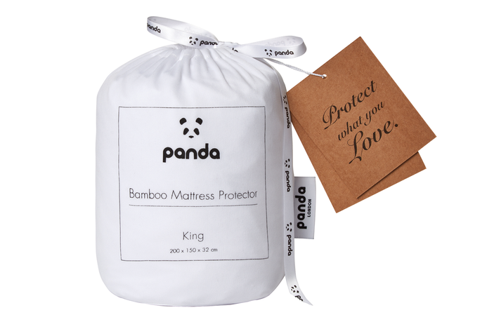 Panda bamboo mattress protector