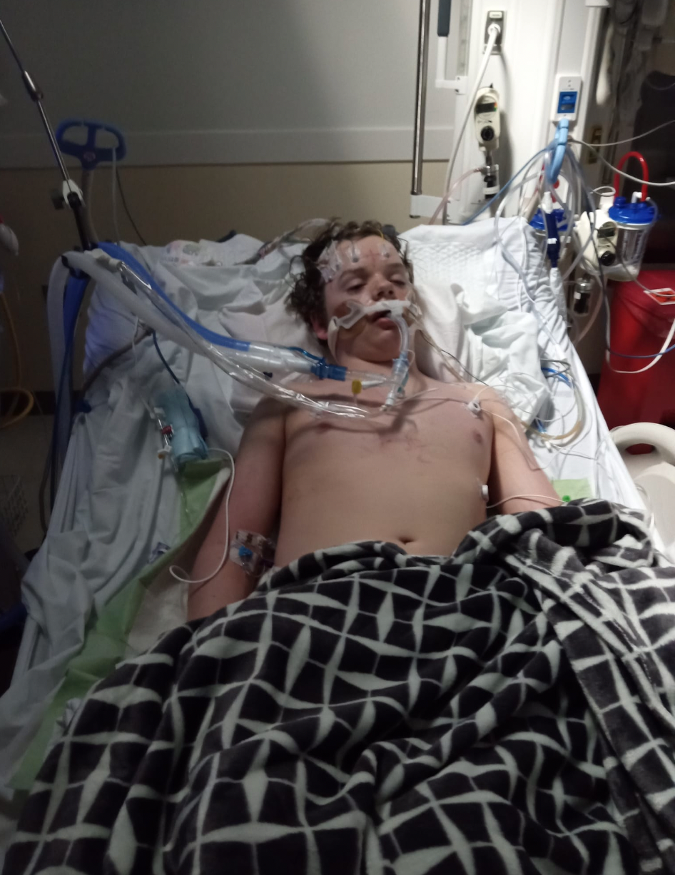 Jacob’s father Justin Stevens shared a distressing picture of his young son in a hospital bed, where he spent a week hooked onto a ventilator before he was pronounced dead on 12 April