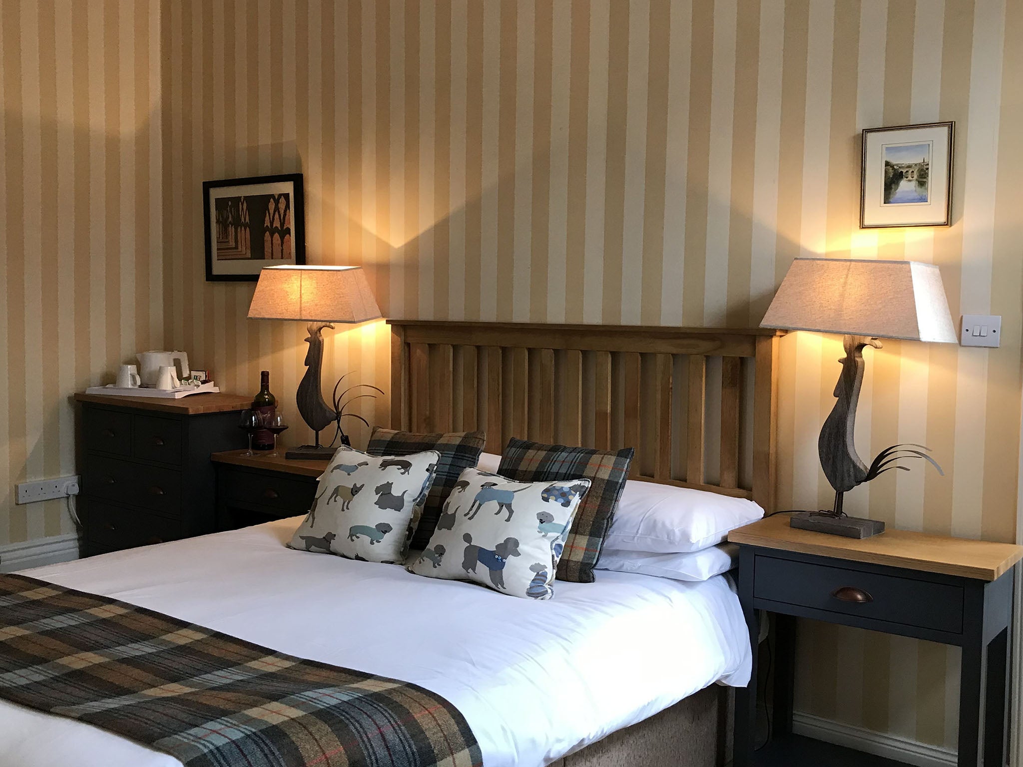 One of the cosy rooms at the Victoria Inn, Durham