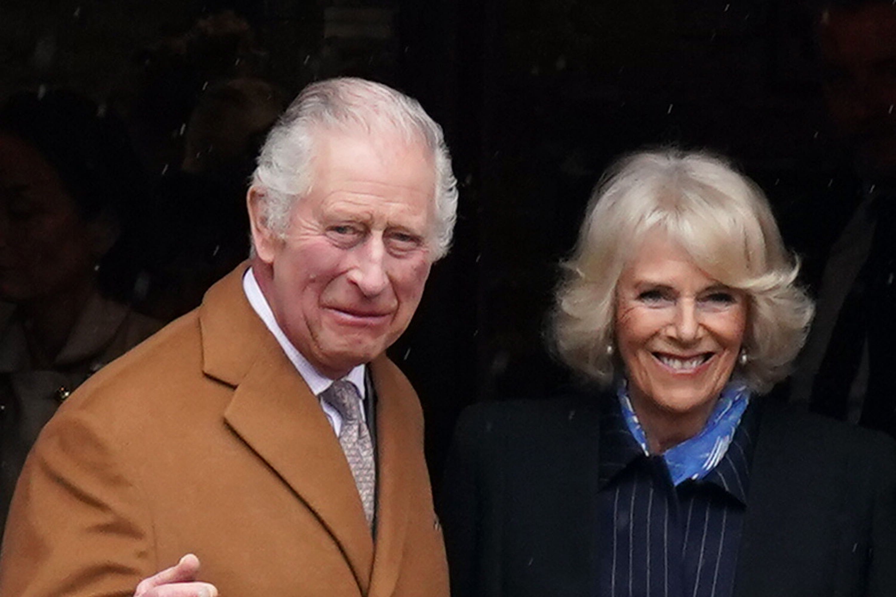 King Charles III and the Queen Consort (Owen Humphreys/PA)