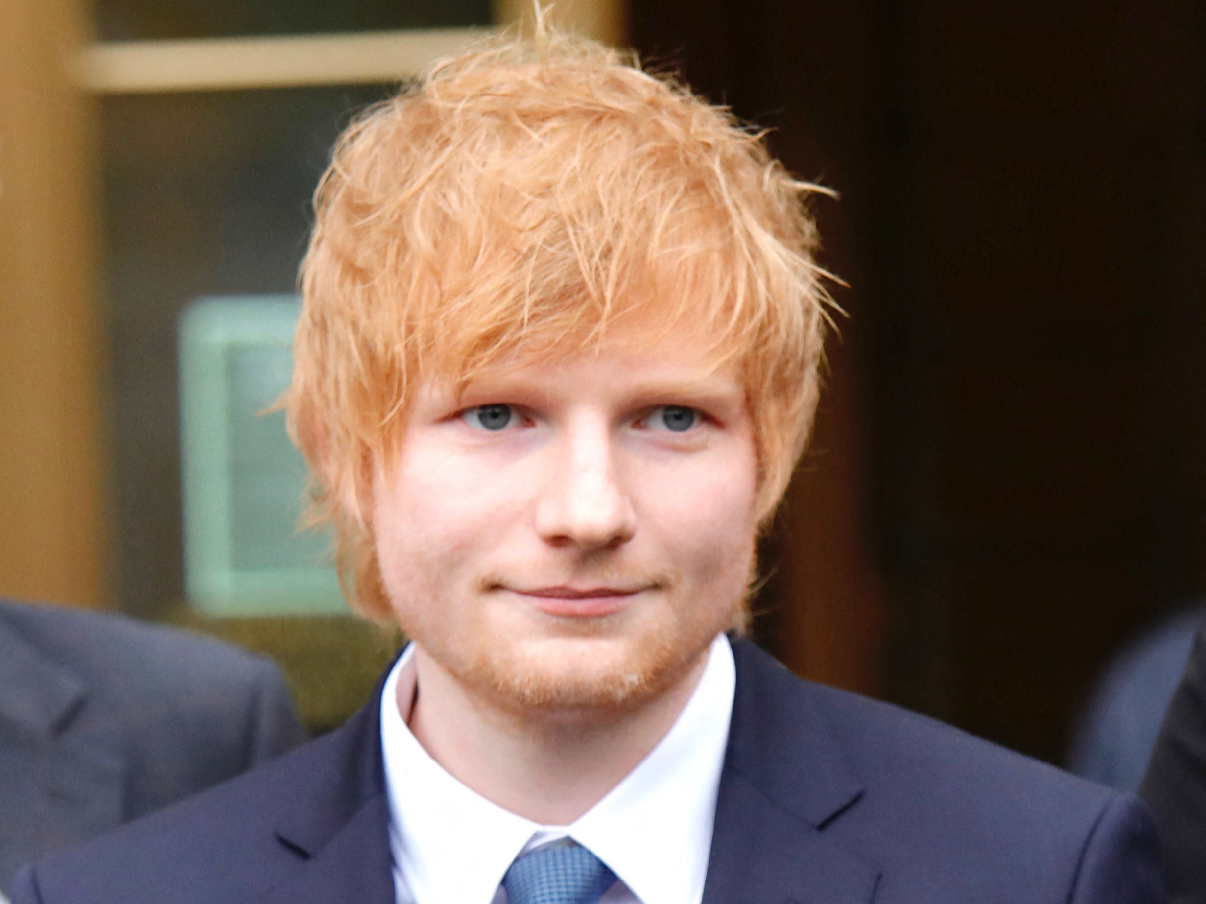 Ed Sheeran leaves court after testifying on 25 April