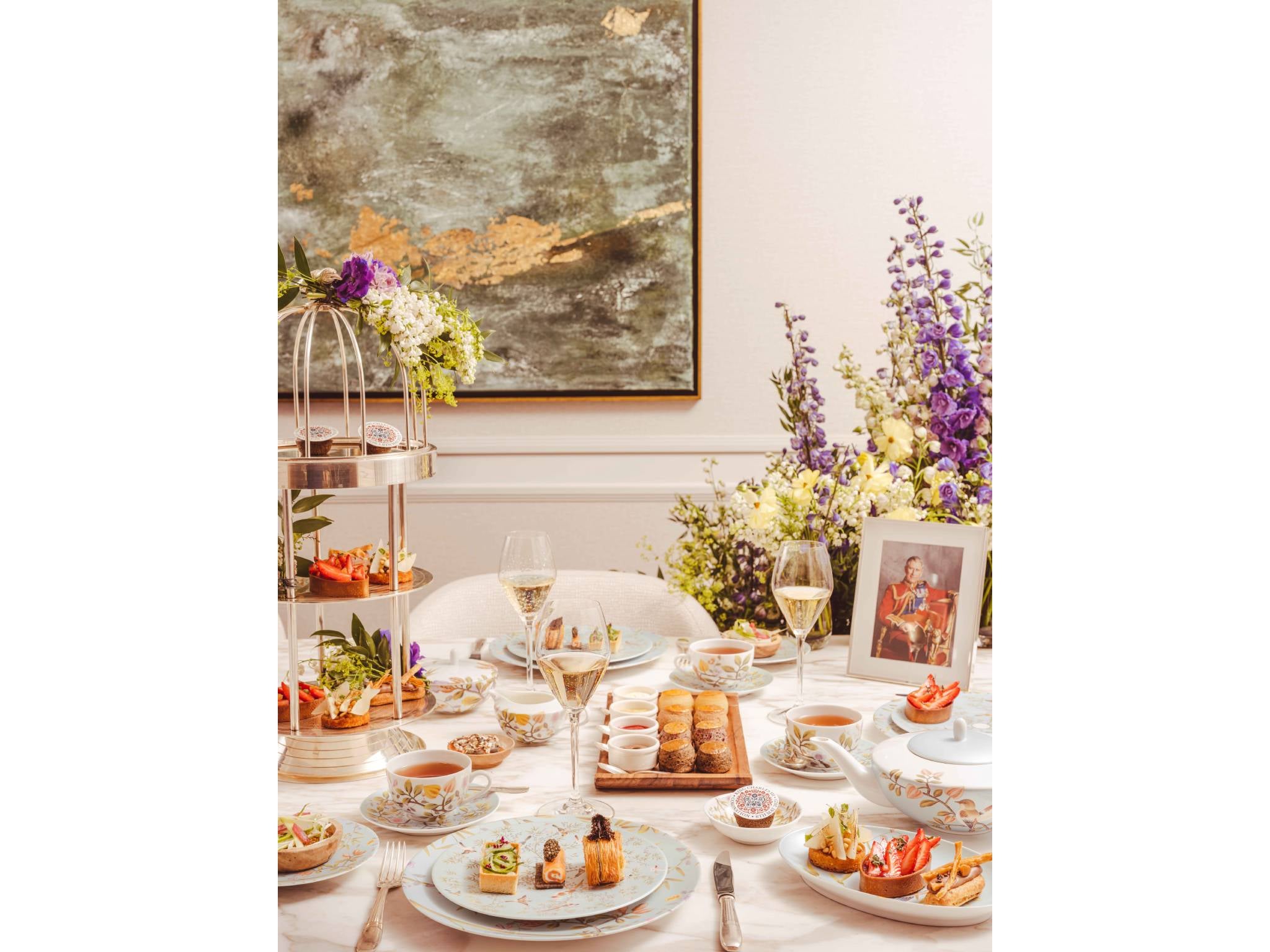 This royal afternoon tea pays homage to the King’s love of nature