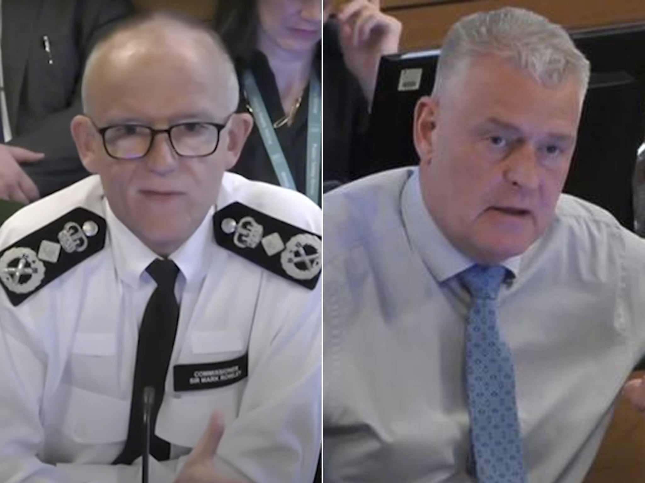 Metropolitan Police commissioner Sir Mark Rowley said Lee Anderson has only a ‘partial understanding of the law’