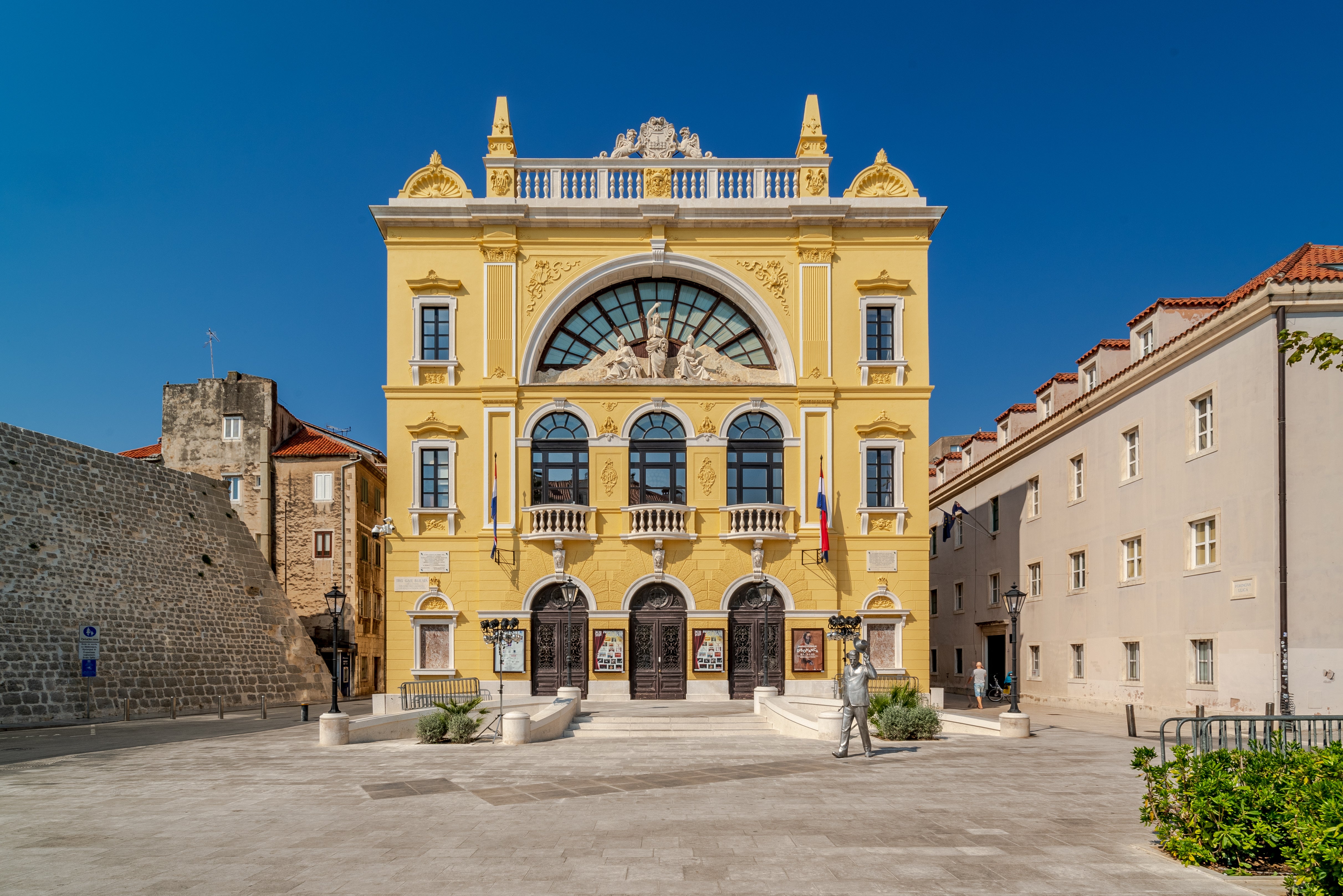 Enjoy drama, ballet or opera amid the colourful surrounds of the Croatian National Theatre
