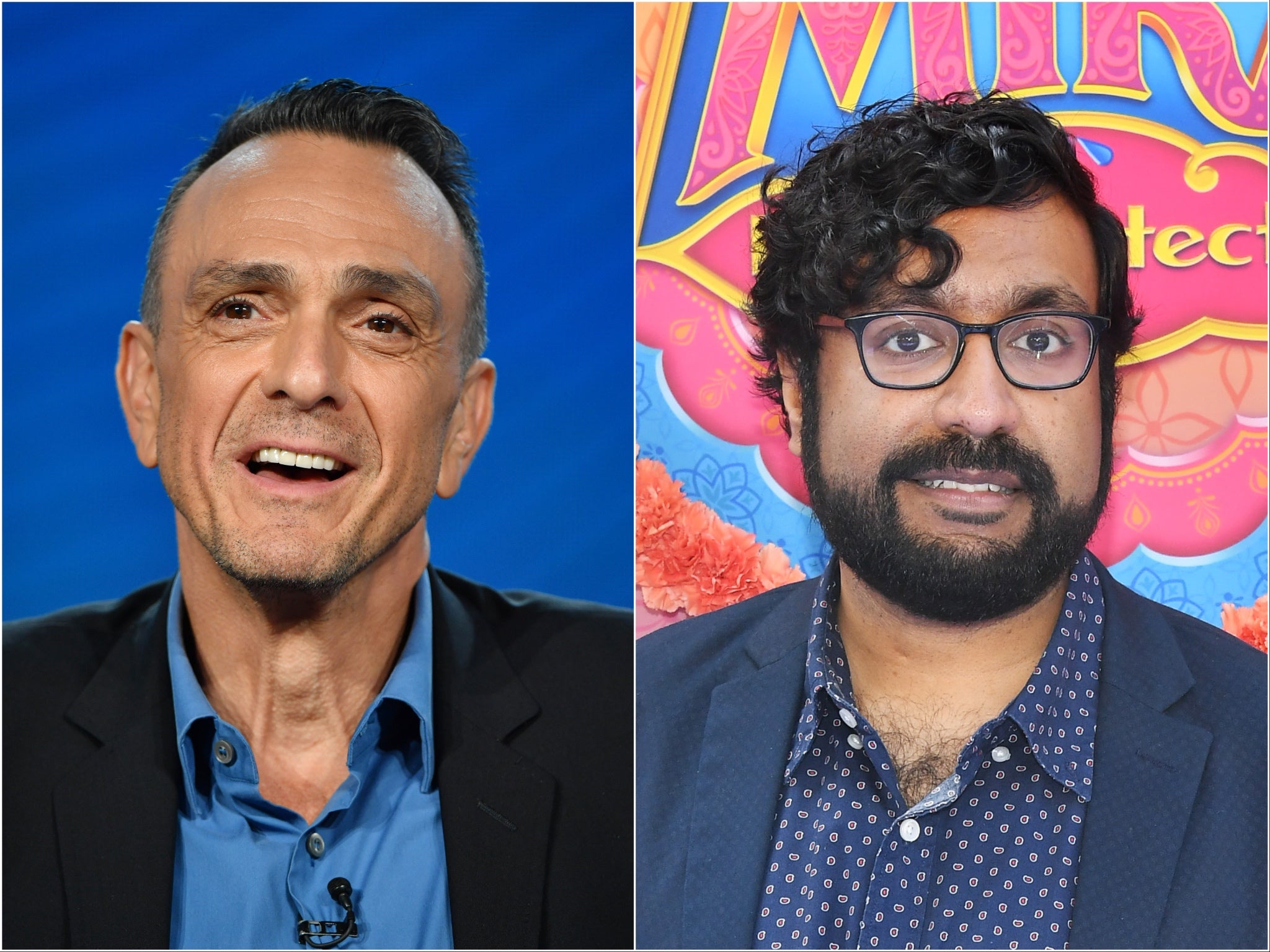 Hank Azaria (left) and Hari Kondabolu