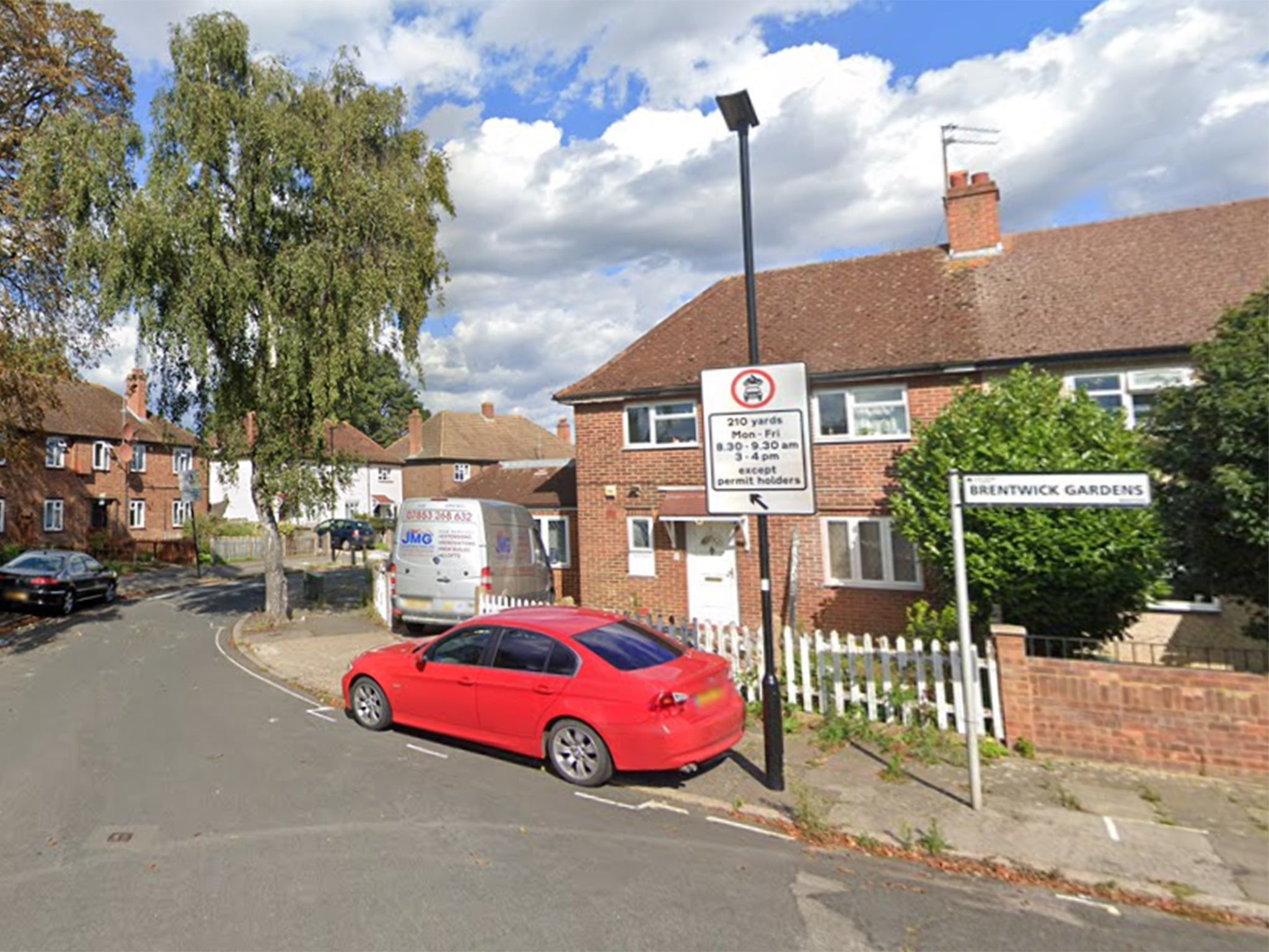 Man was found dead on Brentwick Gardens, Brentford (pictured)