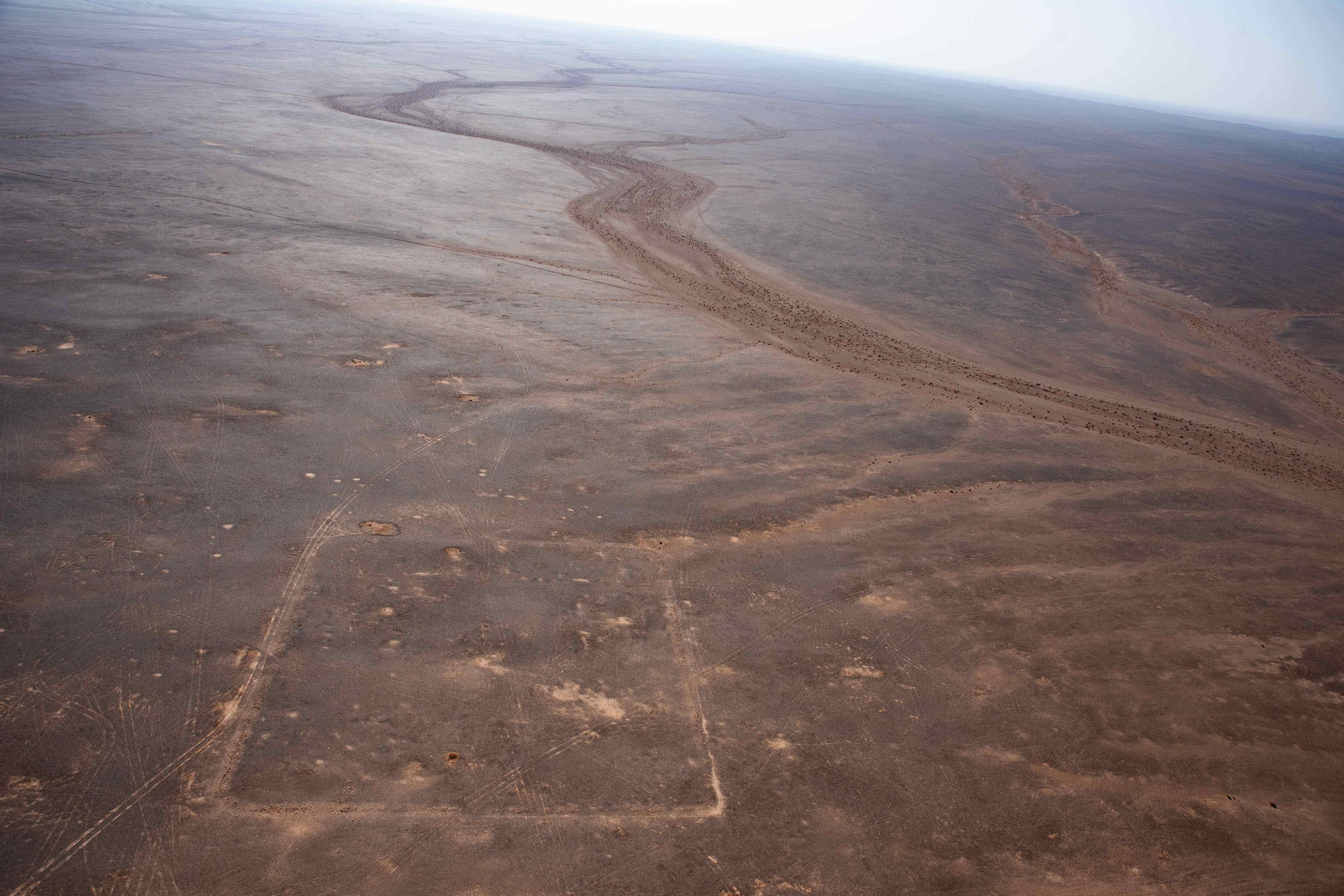 University of Oxford researchers identified three new Roman fortified camps across northern Arabia (APAAME/University of Oxford)